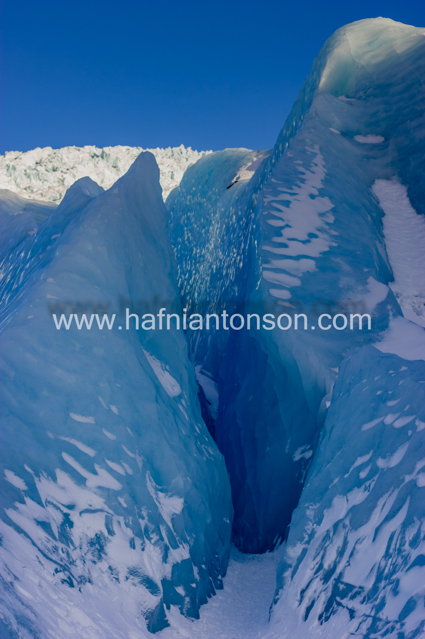 Blue crevasse