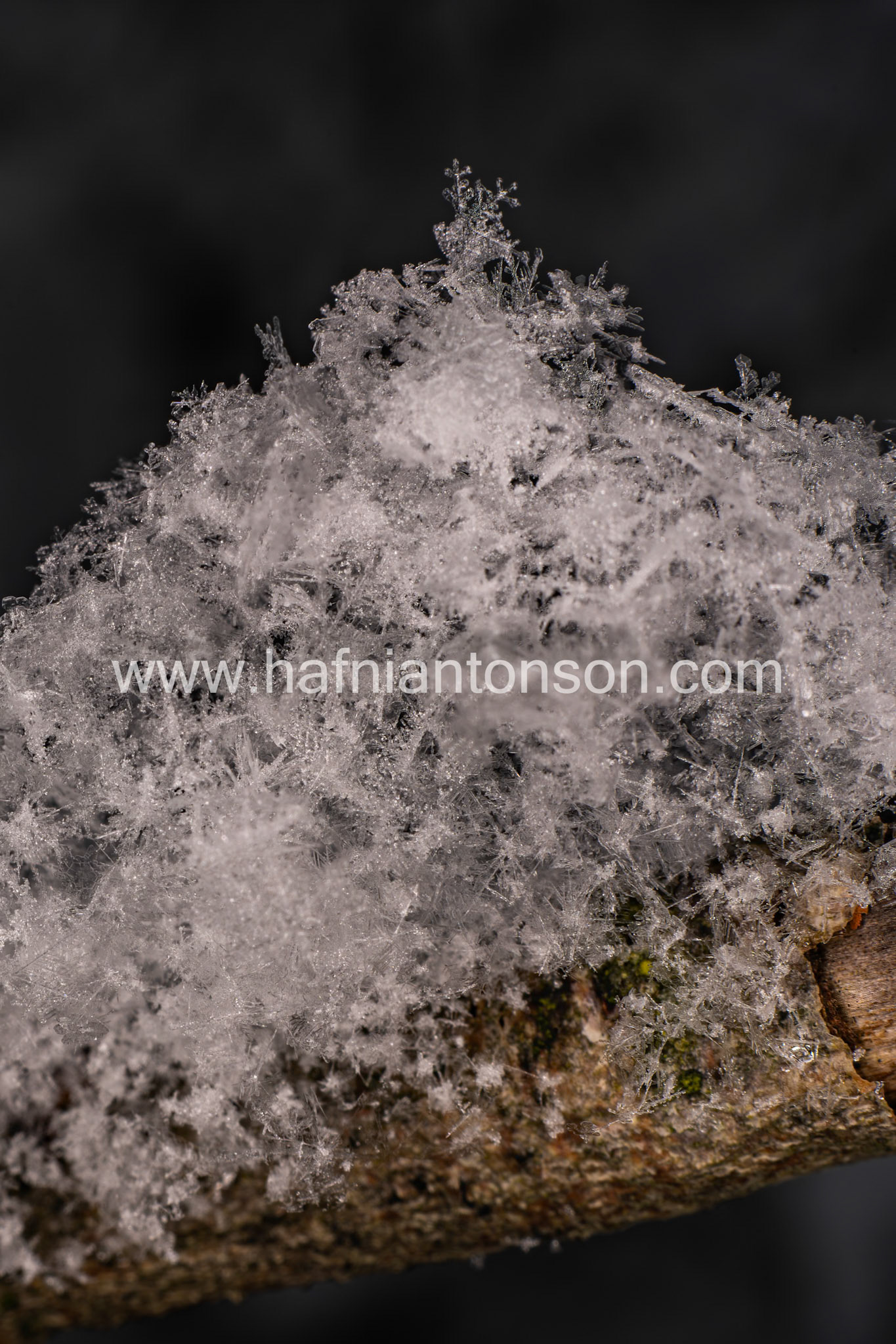 Pile of snowflakes