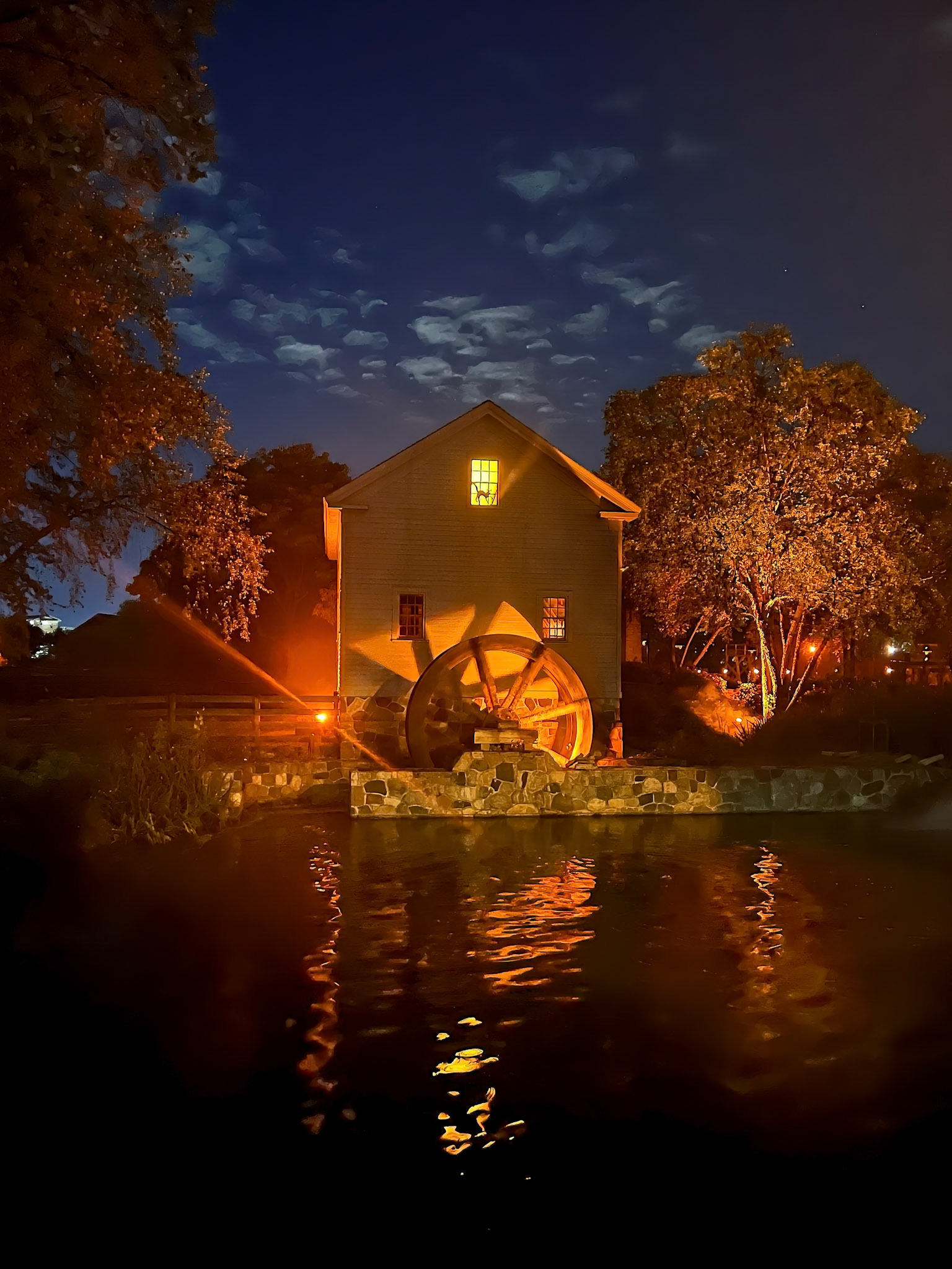 Loranger Gristmill on Halloween Weekends in the Village, Greenfield Village, Dearborn, Michigan, 2025