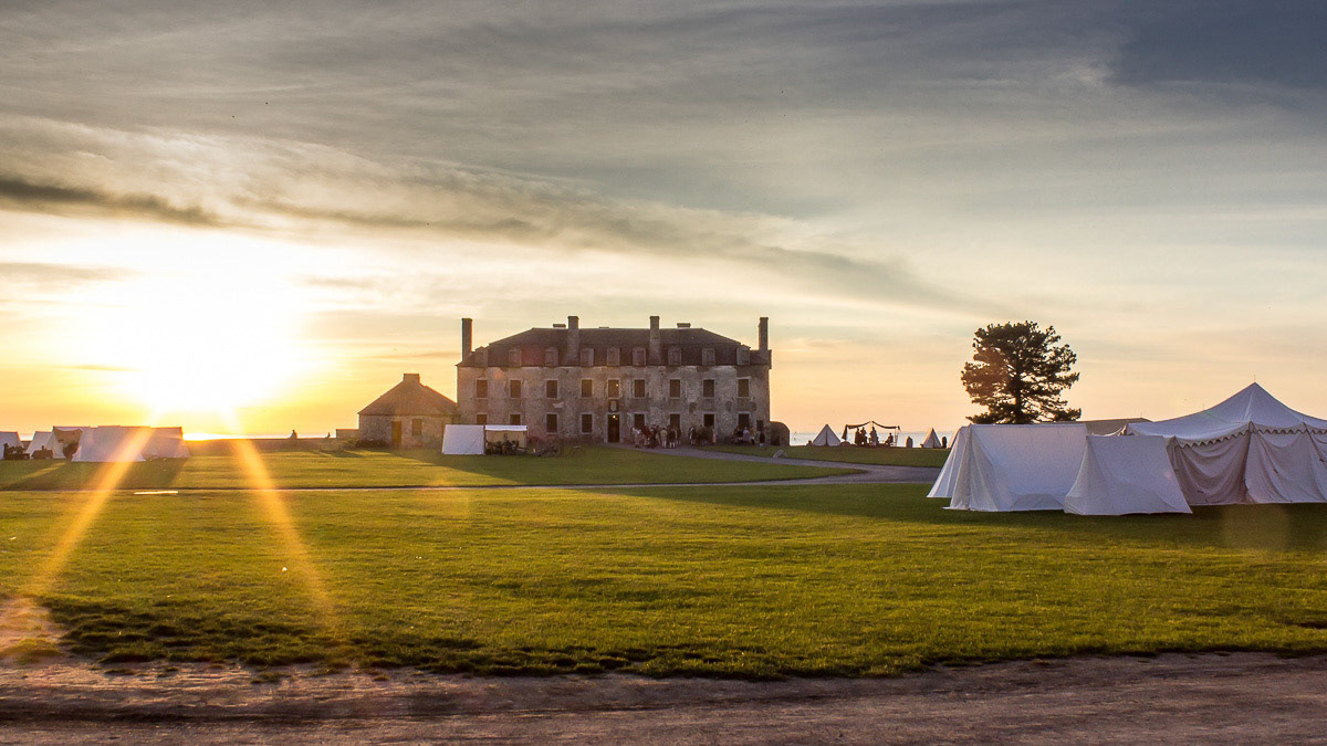 Sunset over Fort Niagara