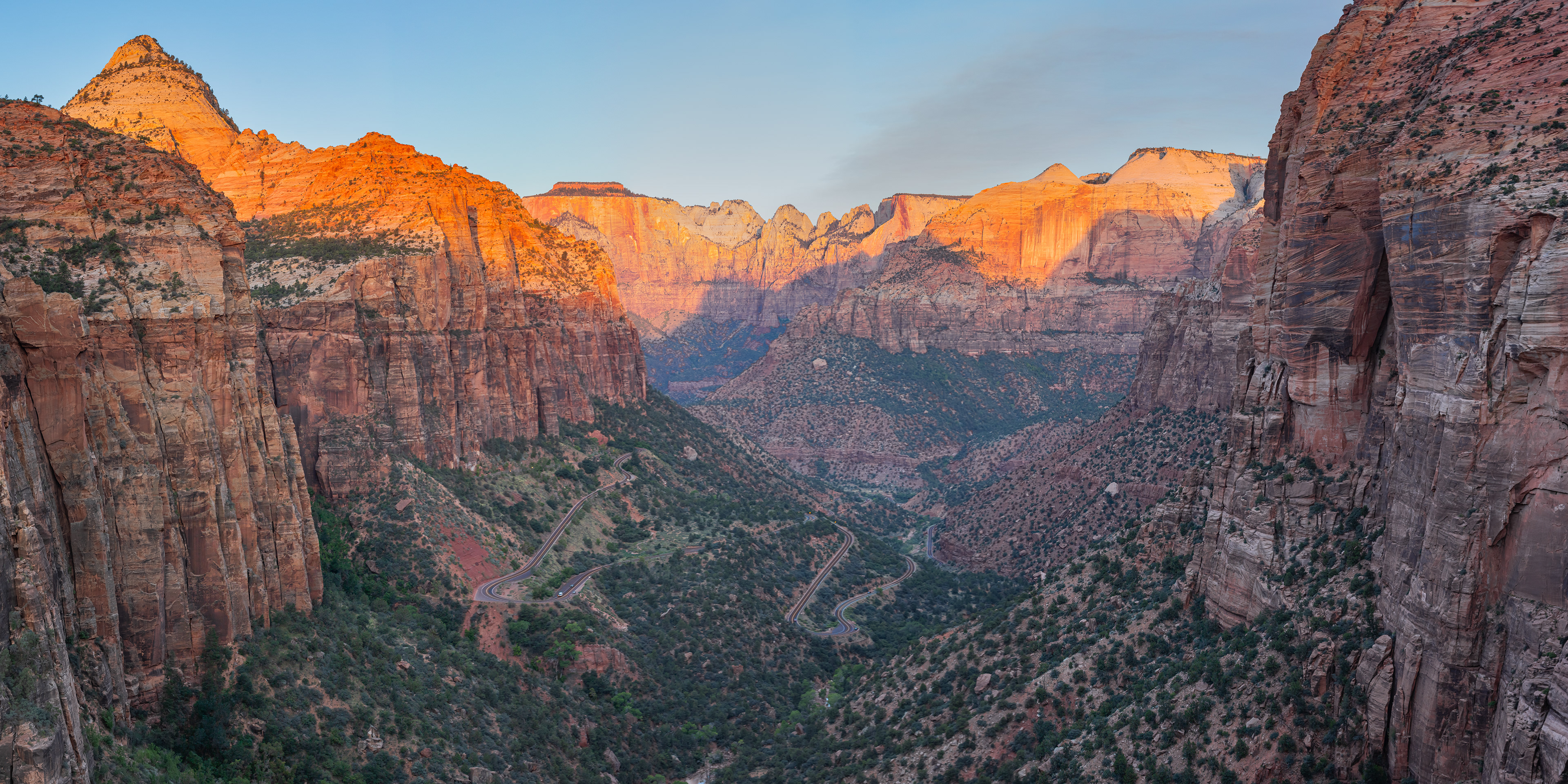 Photograph of Canyon Overlook in Zion National Park, Utah, featuring dramatic sandstone cliffs, canyon depth, and expansive desert views.
