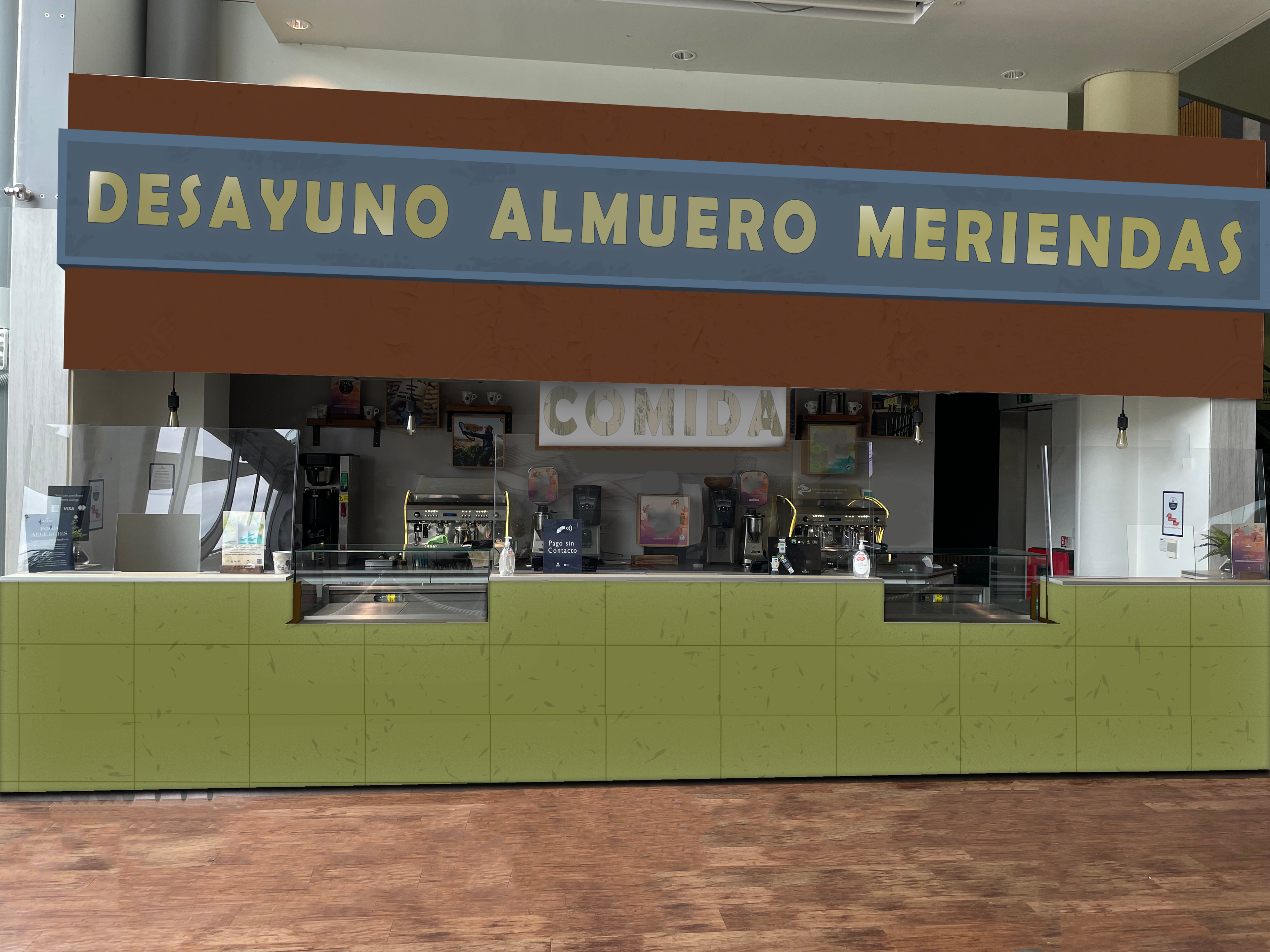 Airport cafe
