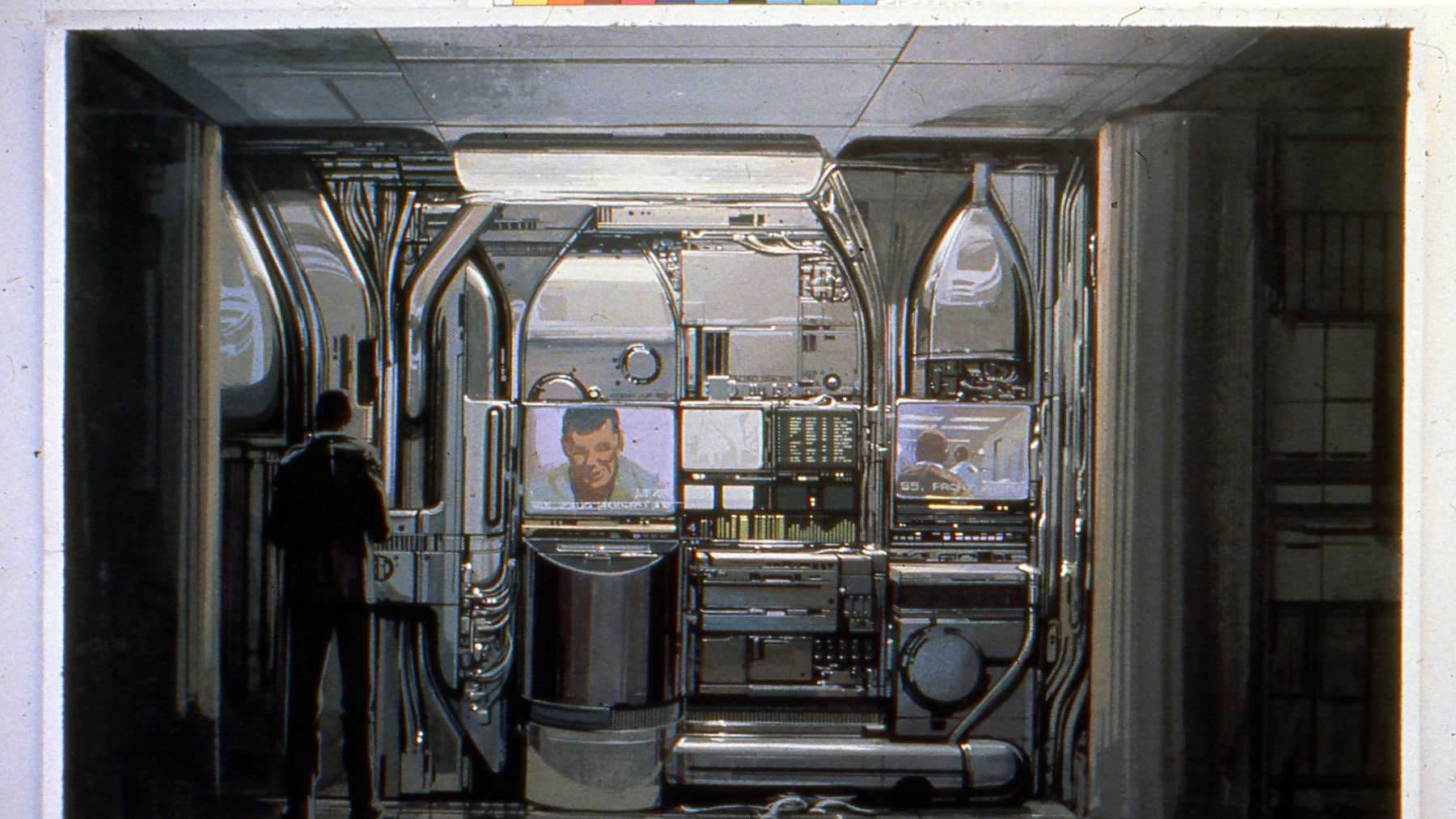 Concept art for Blade Runner by Syd Mead