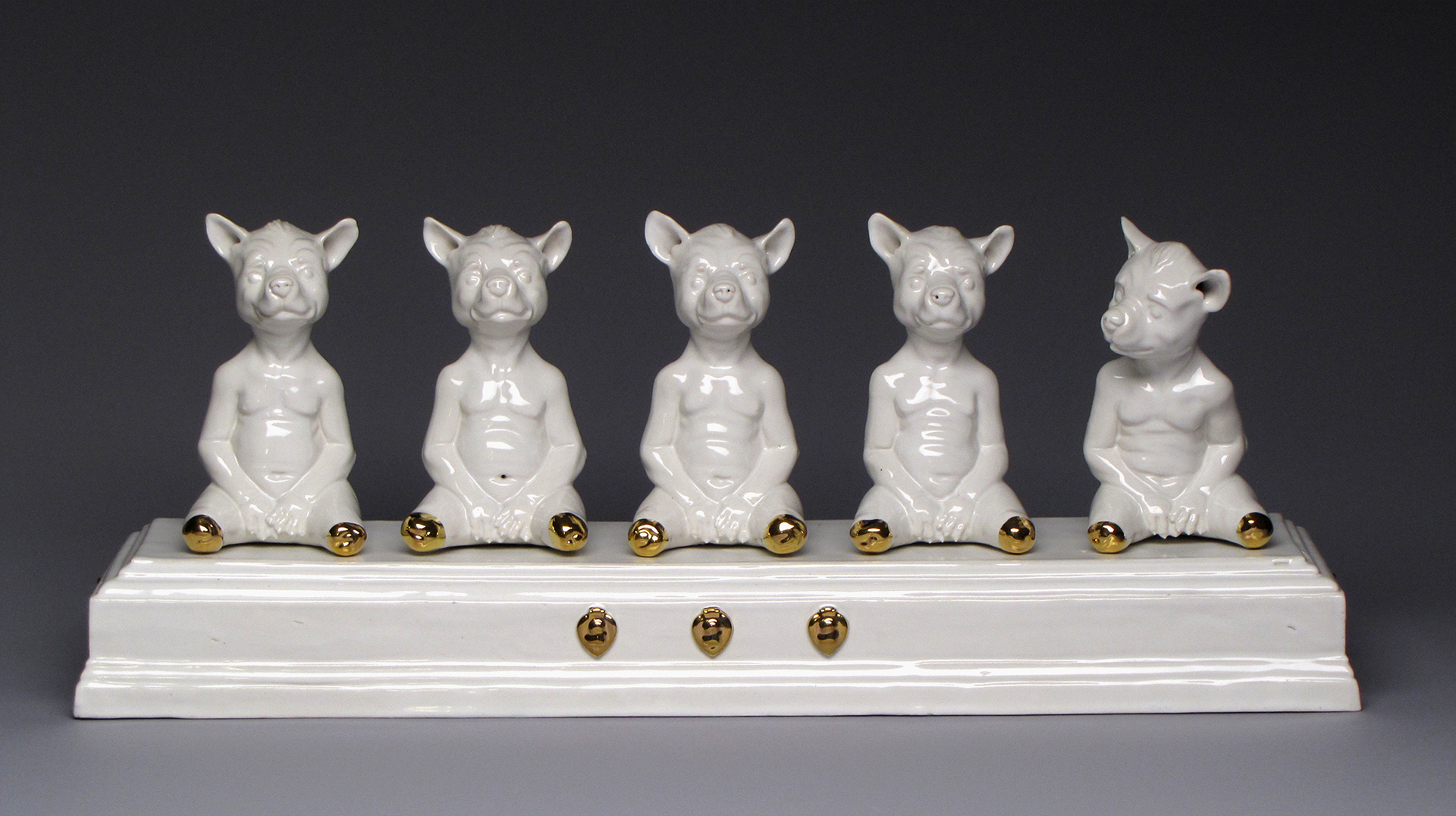 Homeward Bound, 2011, cone 6 porcelain, glaze, luster