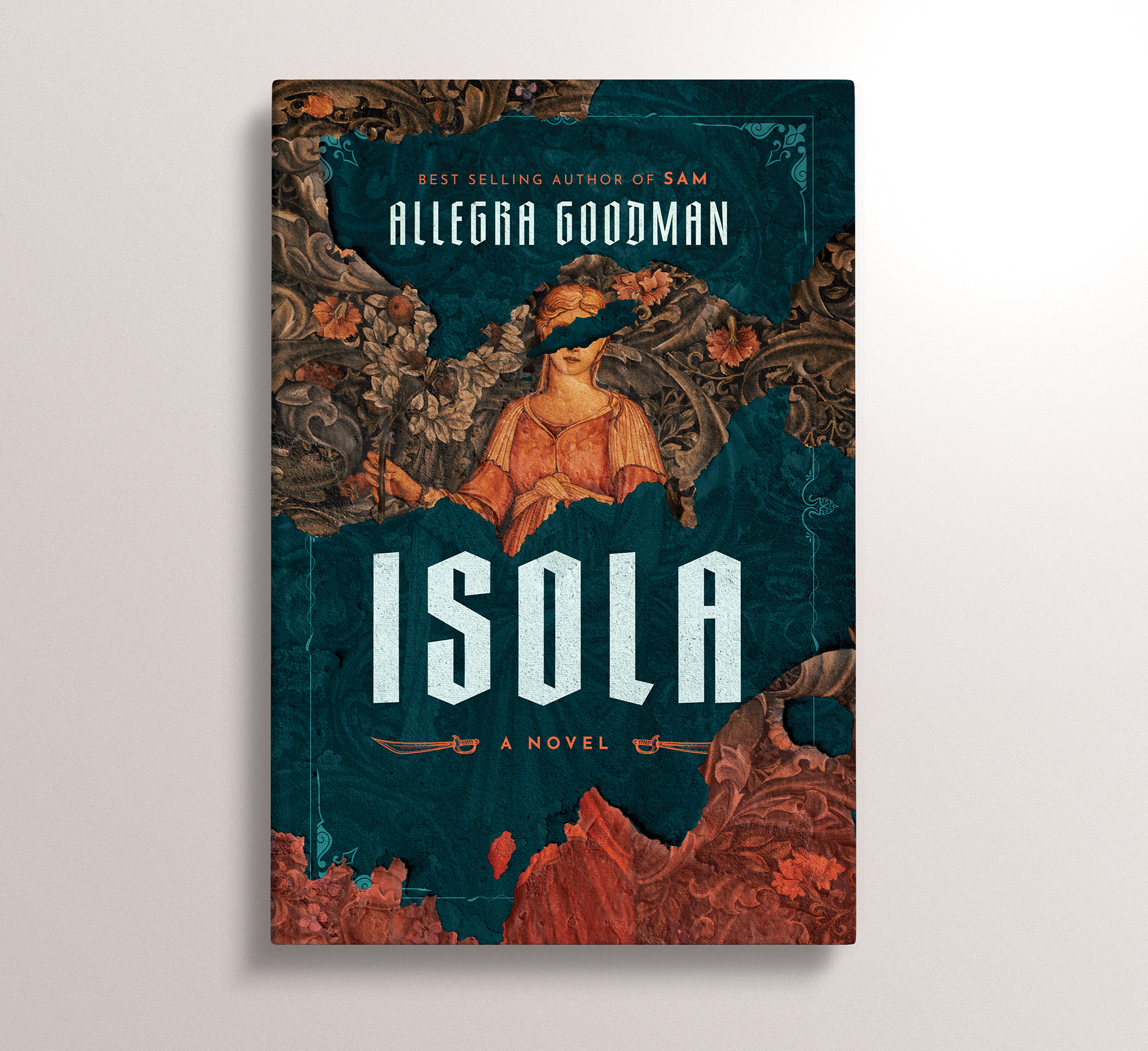 Self-directed personal project / This cover for "Isola" leans more directly on the historical context of the novel than the original cover, allowing readers a glimpse into 16th century the era they will be immersed in by Goodman's poetic and archaic prose.