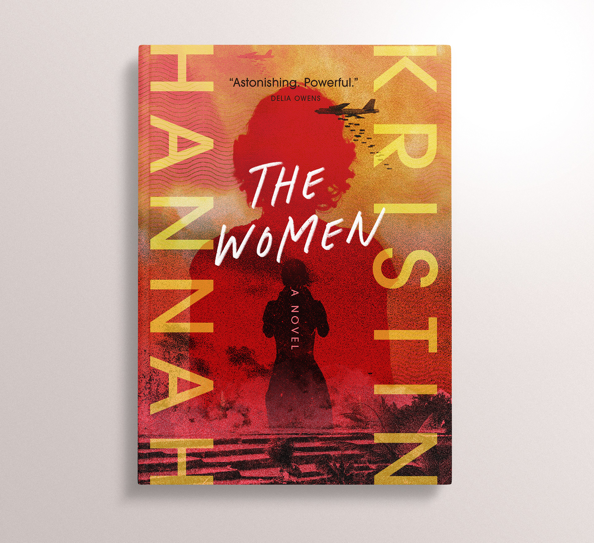 Self-directed personal project / This alternate cover for Kristin Hannah's historical fiction novel uses gritty texture, 70s type, and image layering to give the cover a real sense of authenticity and urgency. The colour palette is a nod to the Vietnam flag, as the Vietnam War is the genesis for this harrowing study of one veteran's quest for justice.