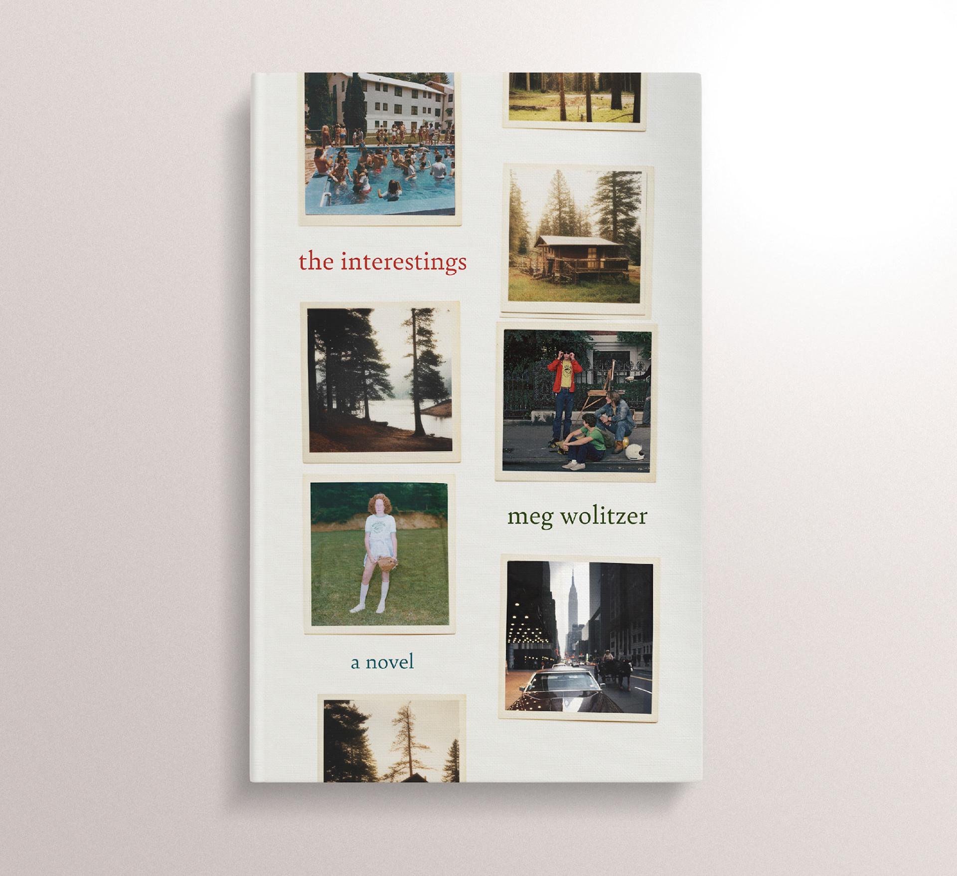 Self-directed personal project / This alternate cover for Wolitzer's The Interestings is more literal than the cover on market, using snapshots and polaroids to represent key moments in the novel, and suggest to the reader that the novel covers many years.