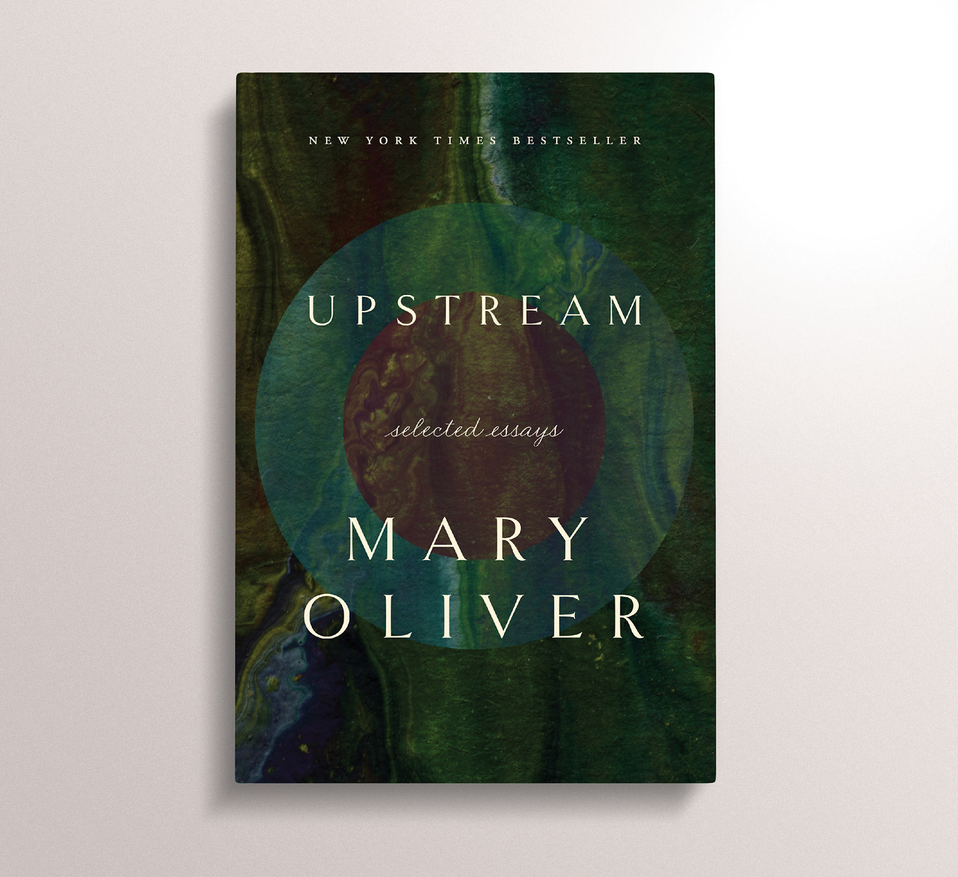 Self-directed personal project / This alternate cover for Mary Oliver's selected essays takes a slightly more abstract approach to the cover on market, while still staying close to the themes of nature and mystery. 