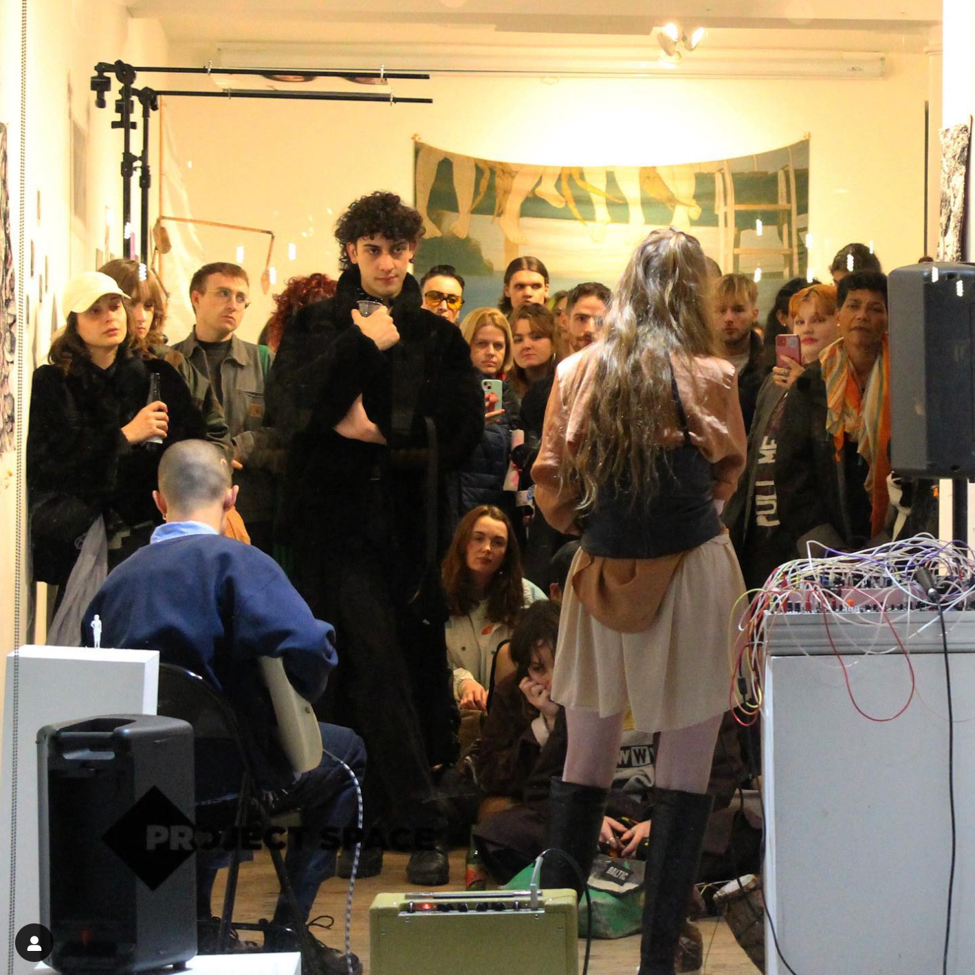 Performance event at Bermondsey Project Space, 2023