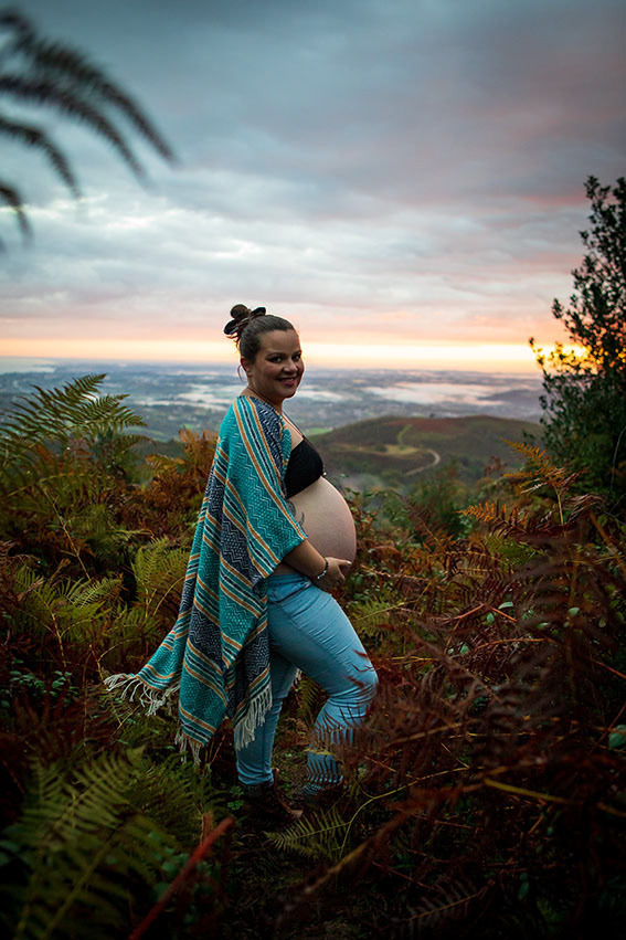 Séance Photos Grossesse en extérieur bébé Photographe Ciboure Saint Jean de Luz Pays Basque