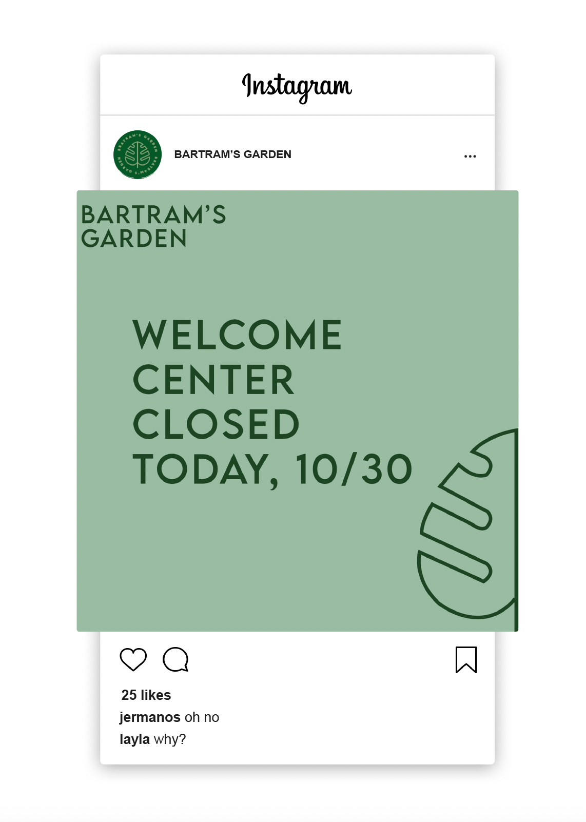 Mockup of a instagram post