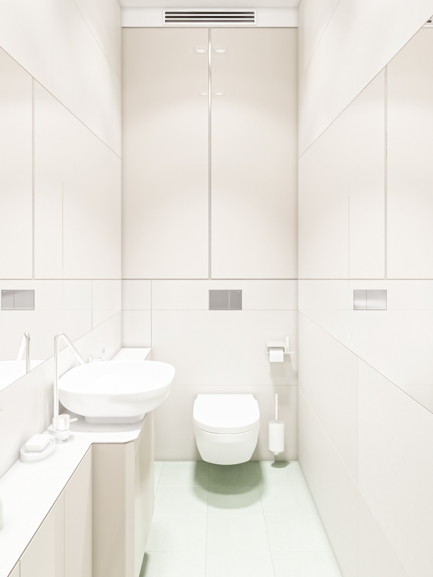 powder room 3d vizualization