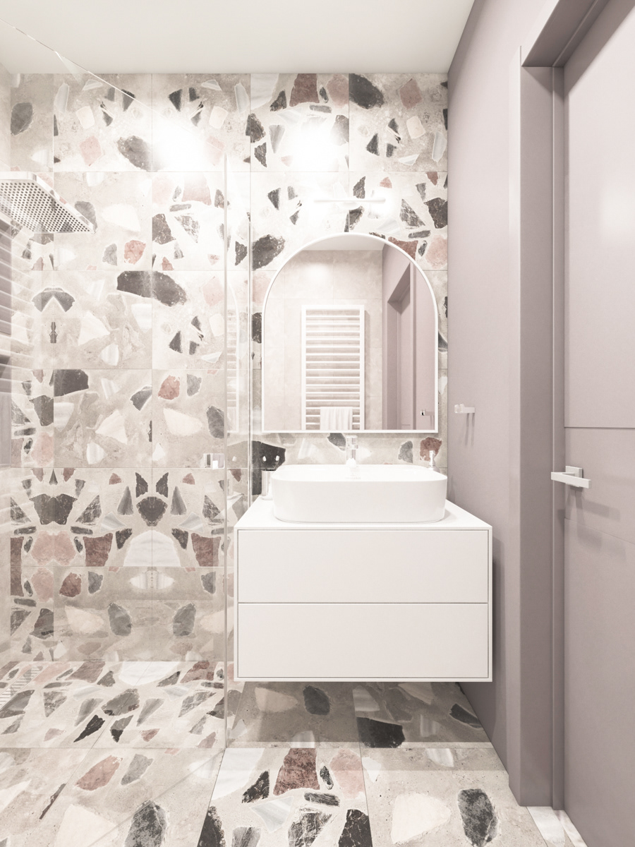 3-Piece Bathroom with White Vanity