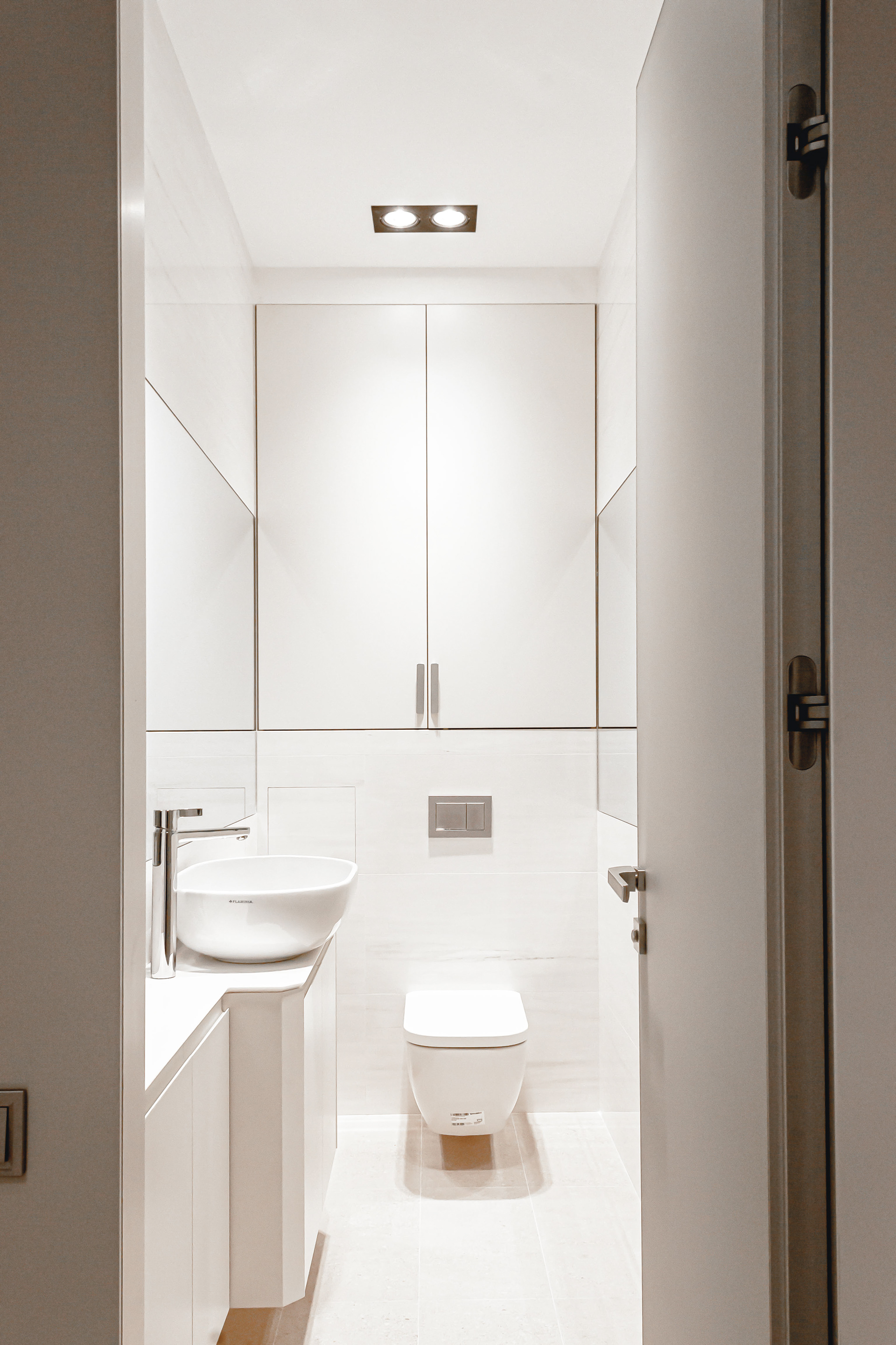 powder room in a powder colour