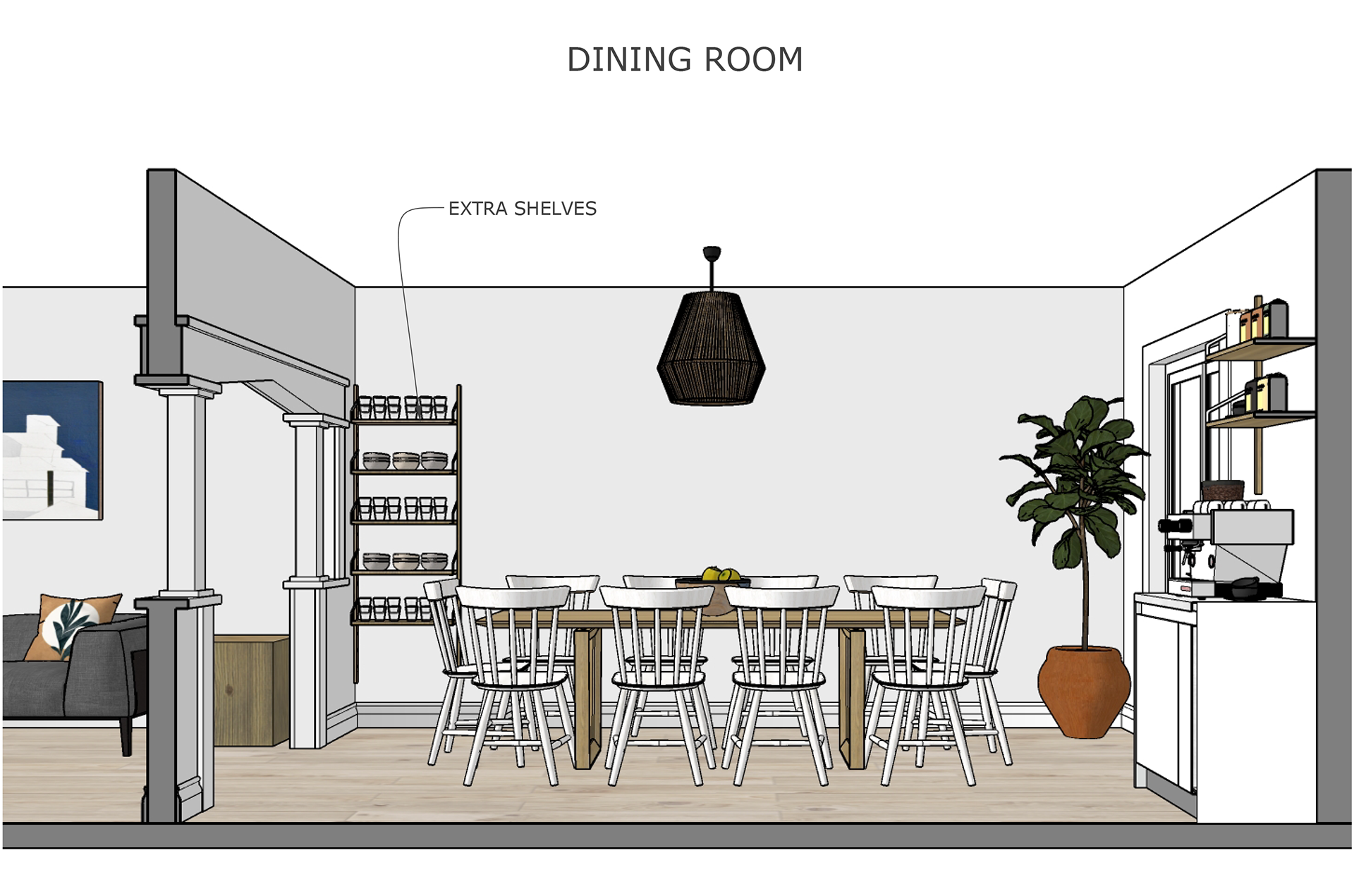 Dining Room Sketch