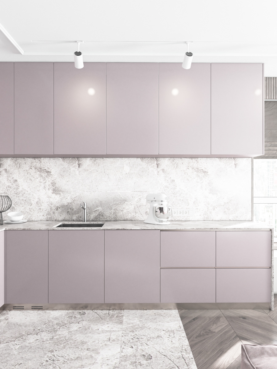 Blush Kitchen Cabinets