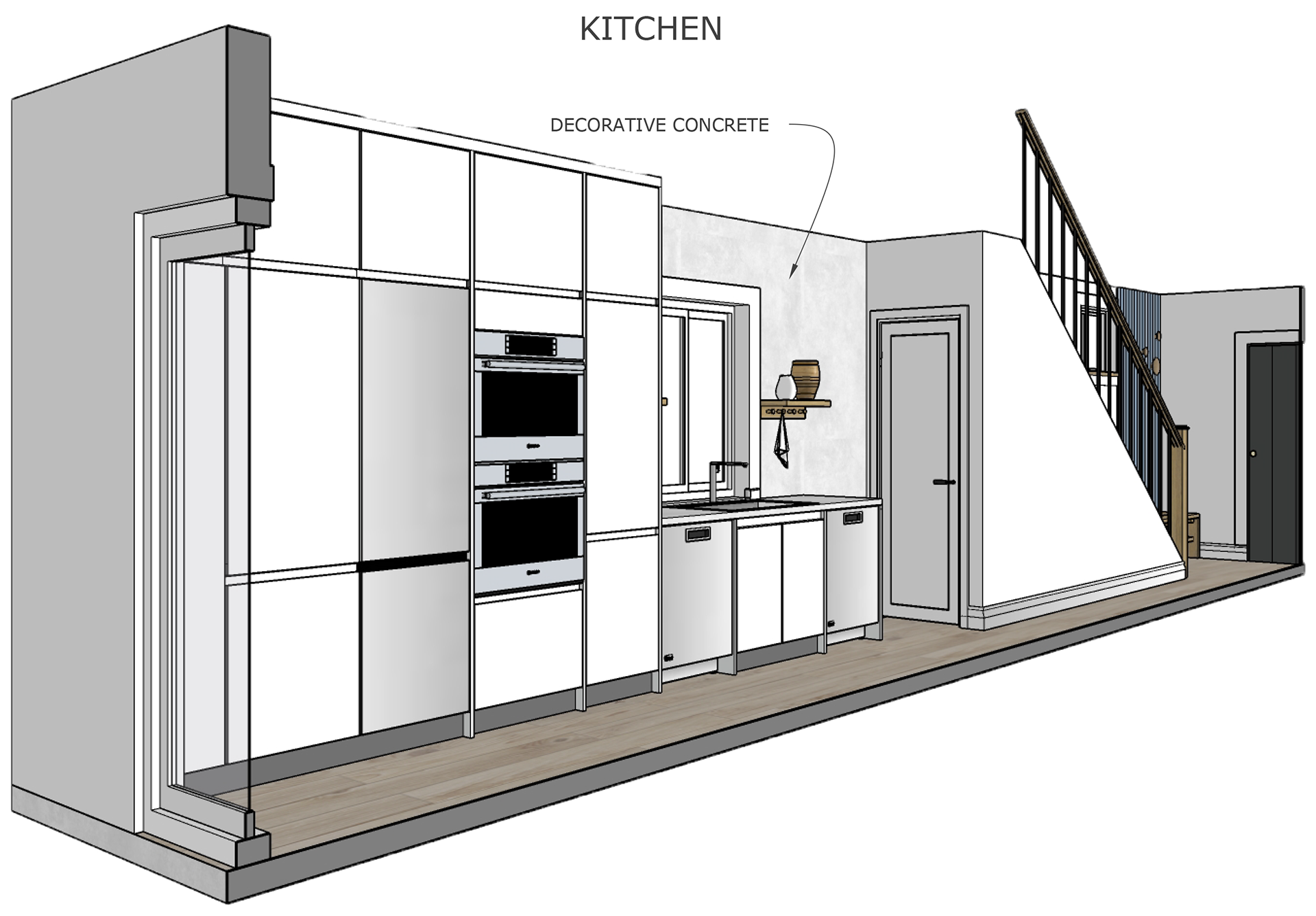 Kitchen Cabinets Sketch