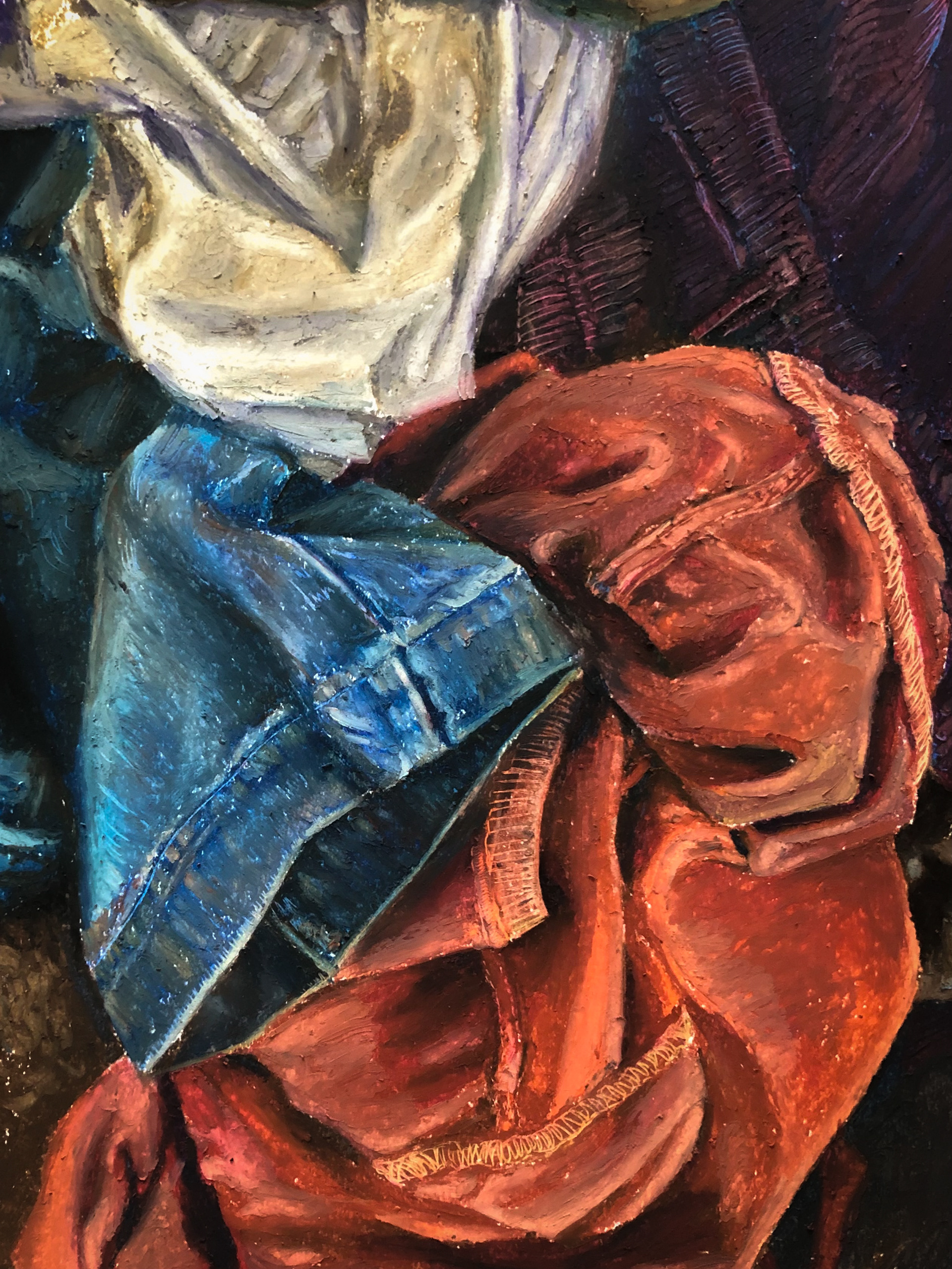 Oil Pastel on Paper, 2021