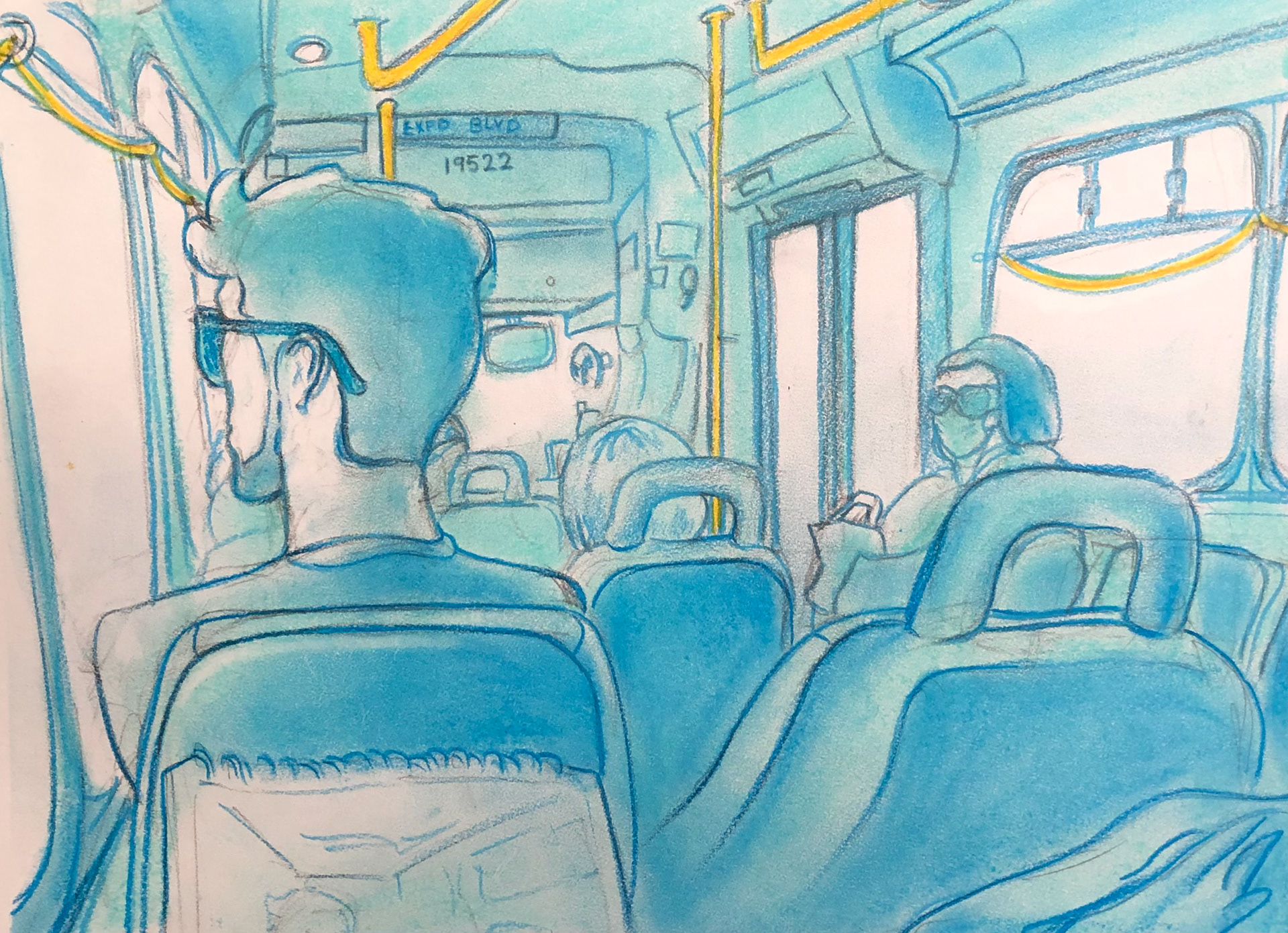 Soft Pastel on Paper, 2022