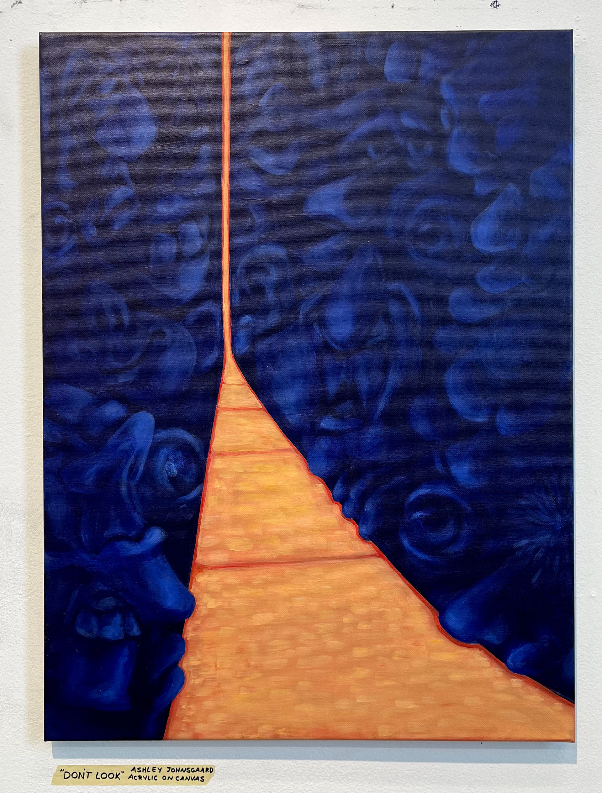 "DON'T LOOK", Acrylic on canvas, 2023