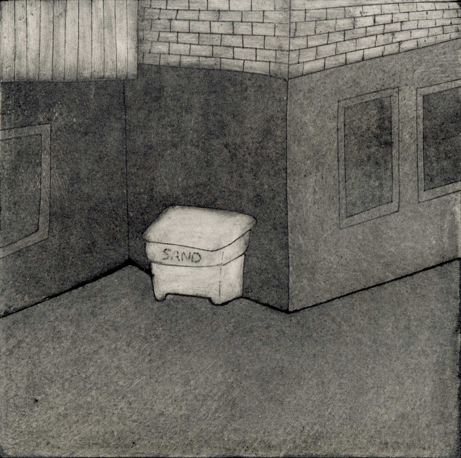 Väntplatsen (2022) Collagraphy