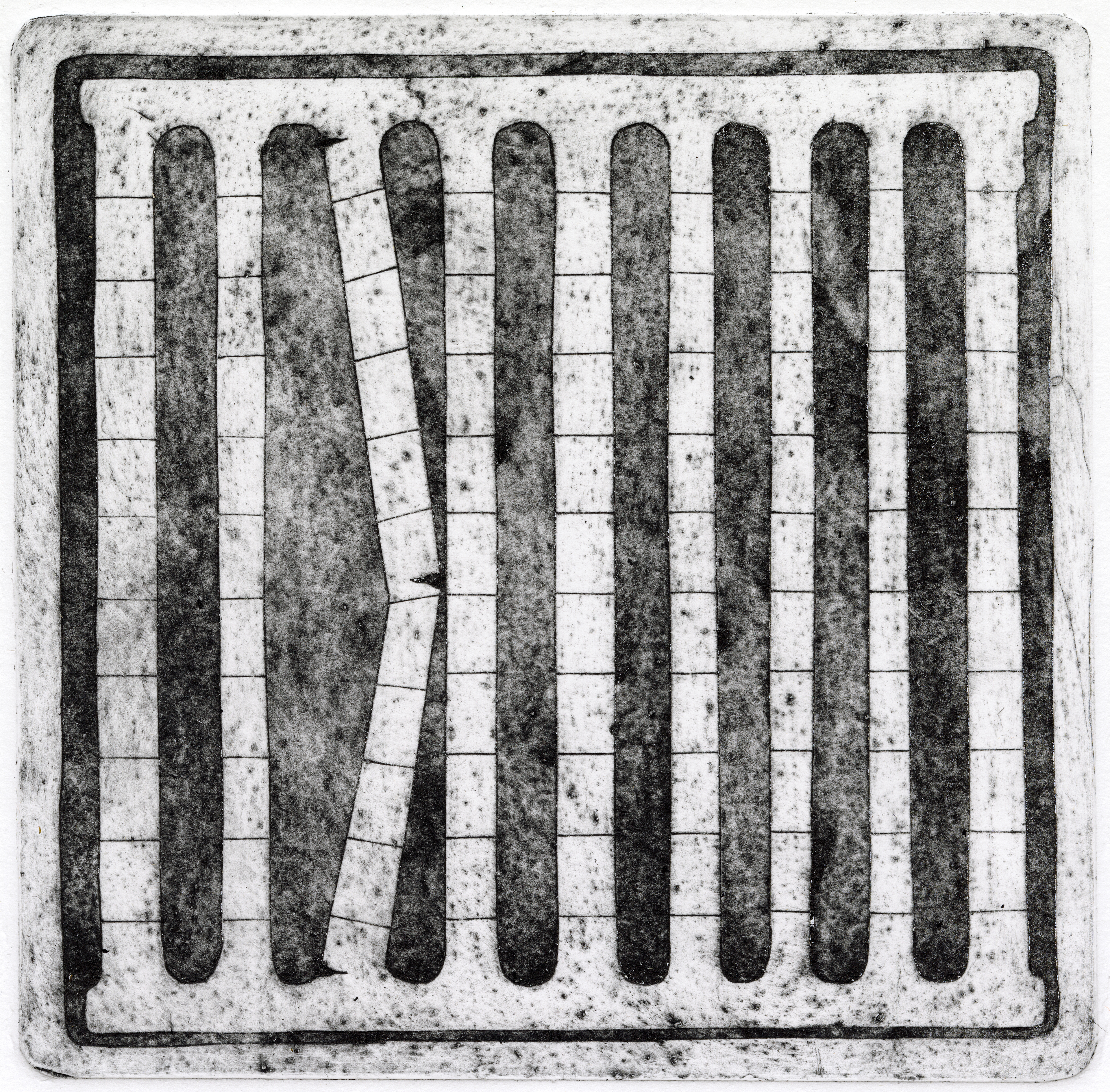 Isolation (2024) Collagraphy