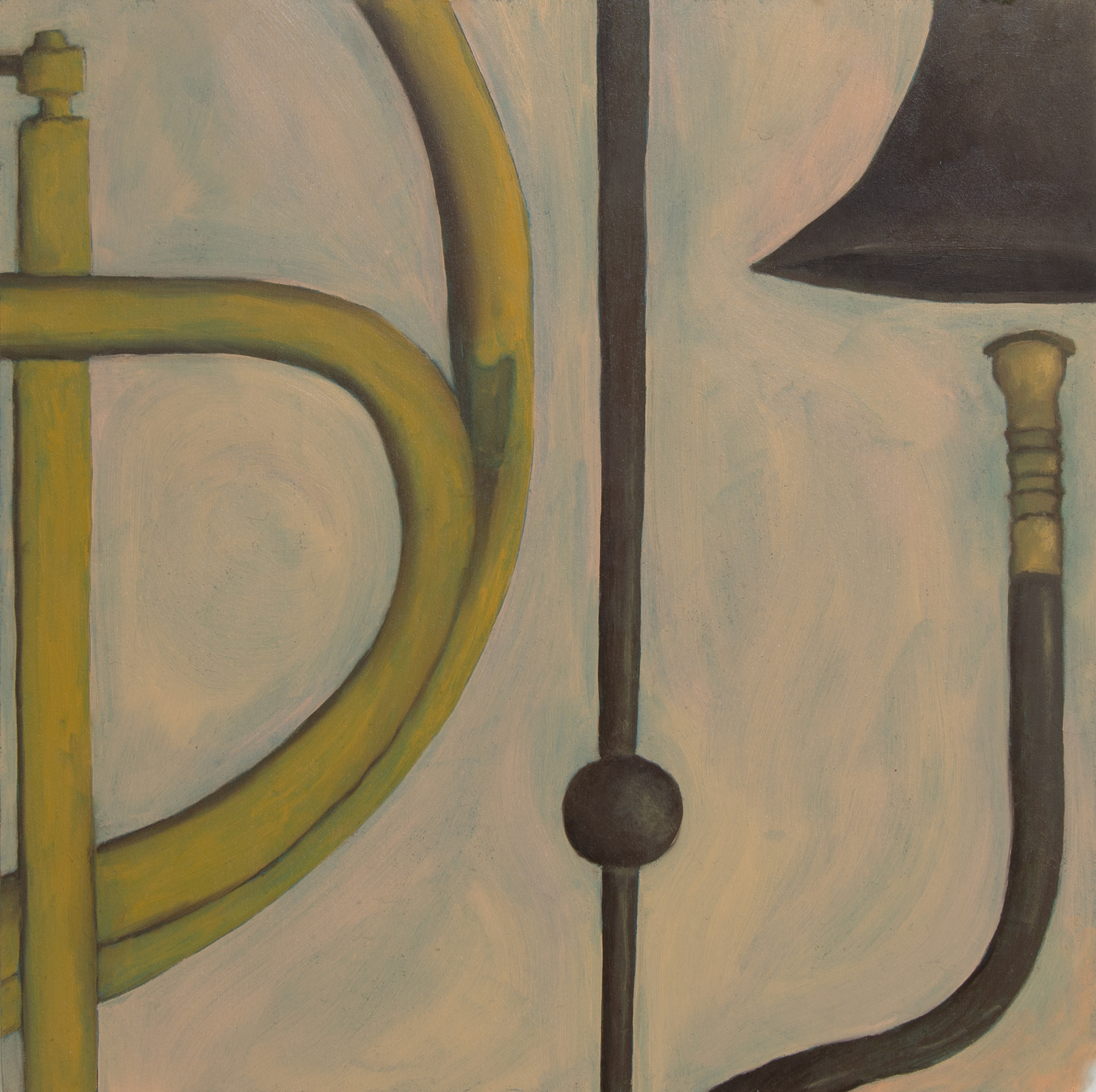 Blås II (2024) Oil on MDF