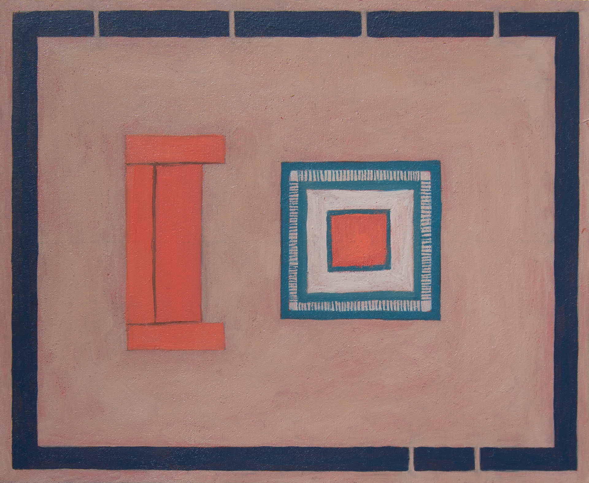 Interiör II (2024) 11 x 13,5 cm, Oil on MDF