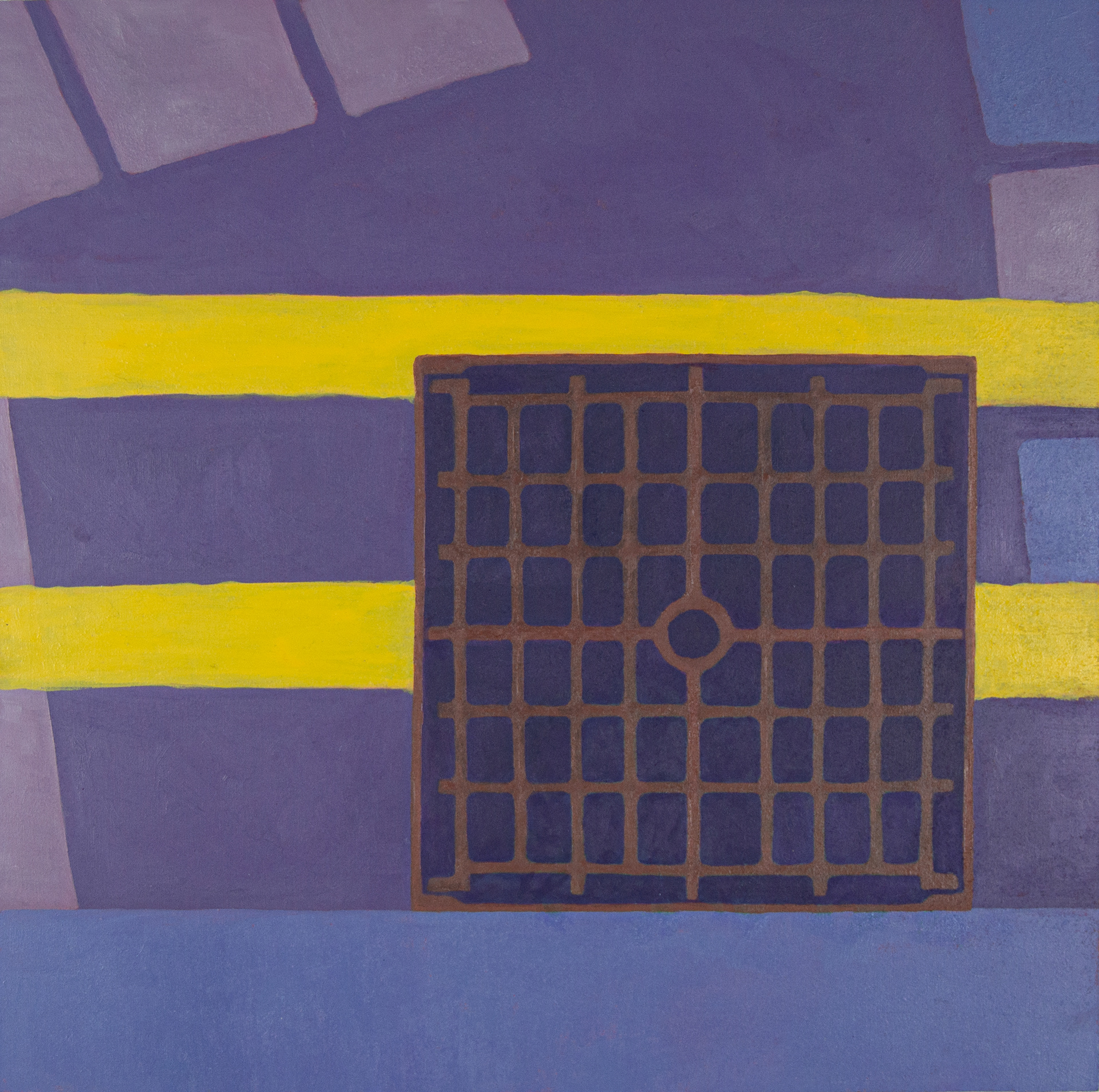 Linjer (2024) 30 x 30 cm, Oil on MDF