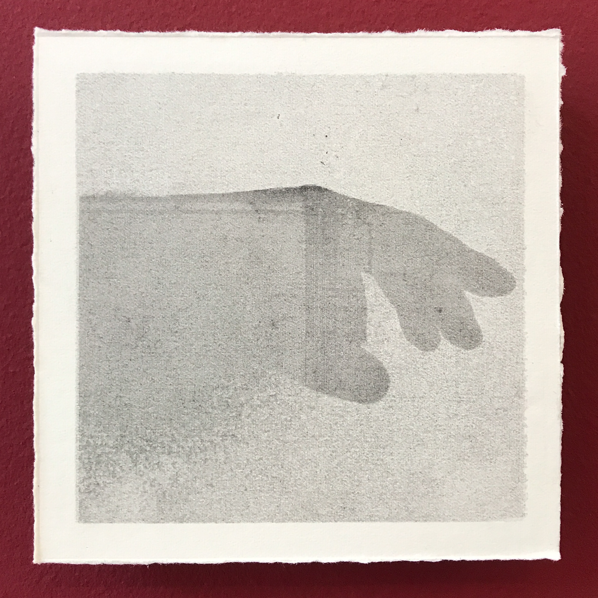 “Together Alone.”, 2020 Graphite on Fabriano with Beech Ply Mount, 13 x 13 x 2 cm