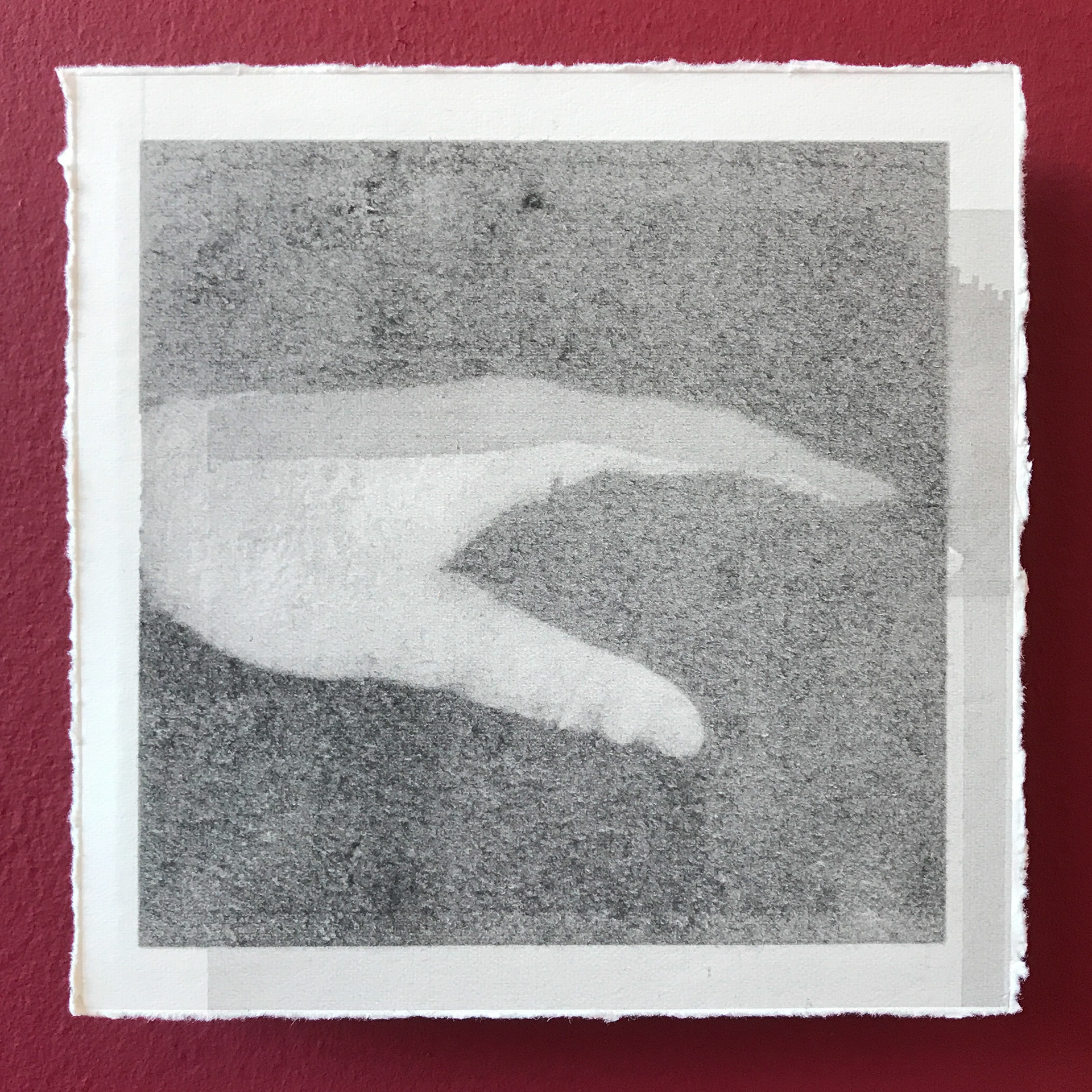 “Your Love Was Lent.”, 2020 Graphite on Fabriano with Beech Ply Mount, 13 x 13 x 2 cm