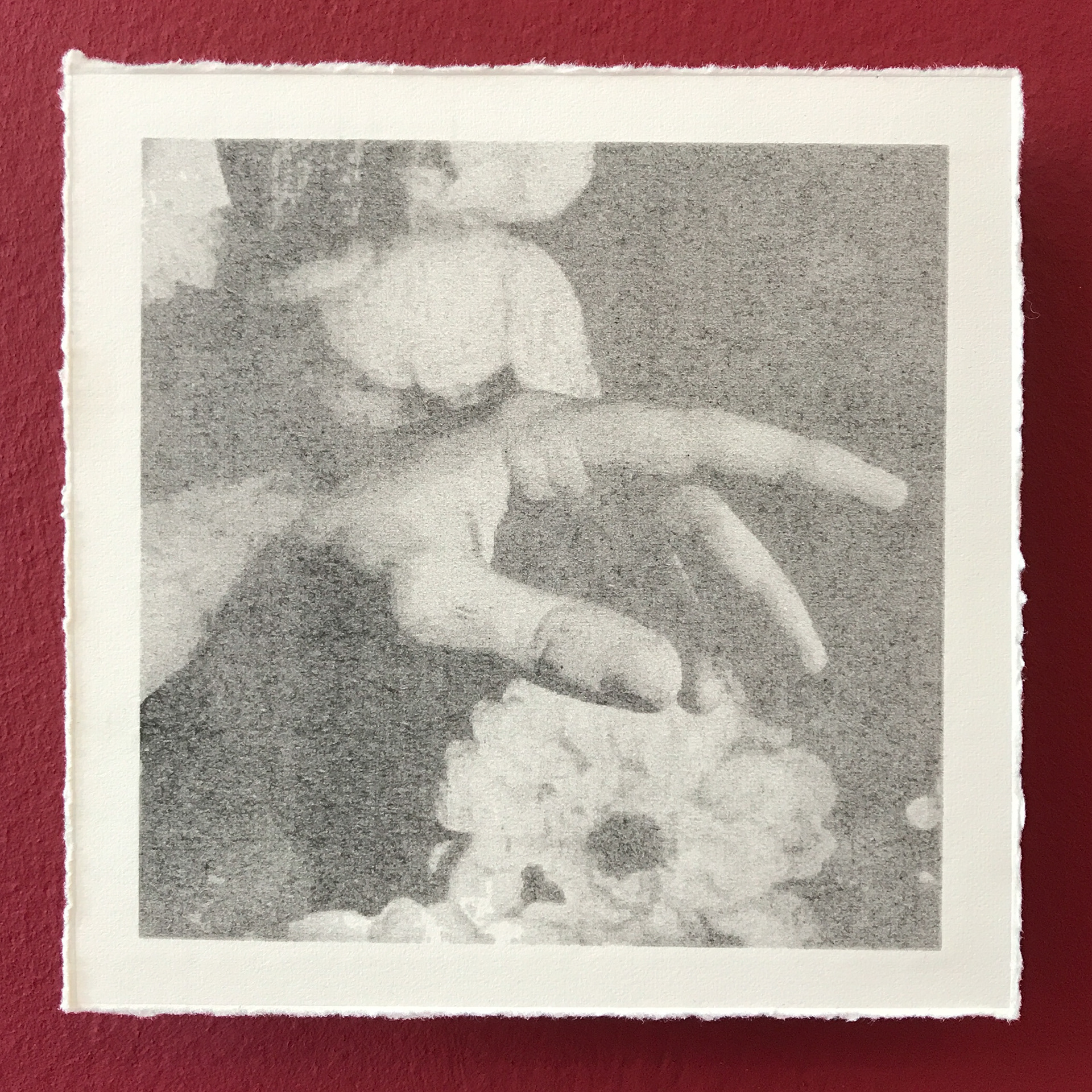 “Long Weekend.”, 2020 Graphite on Fabriano with Beech Ply Mount, 13 x 13 x 2 cm