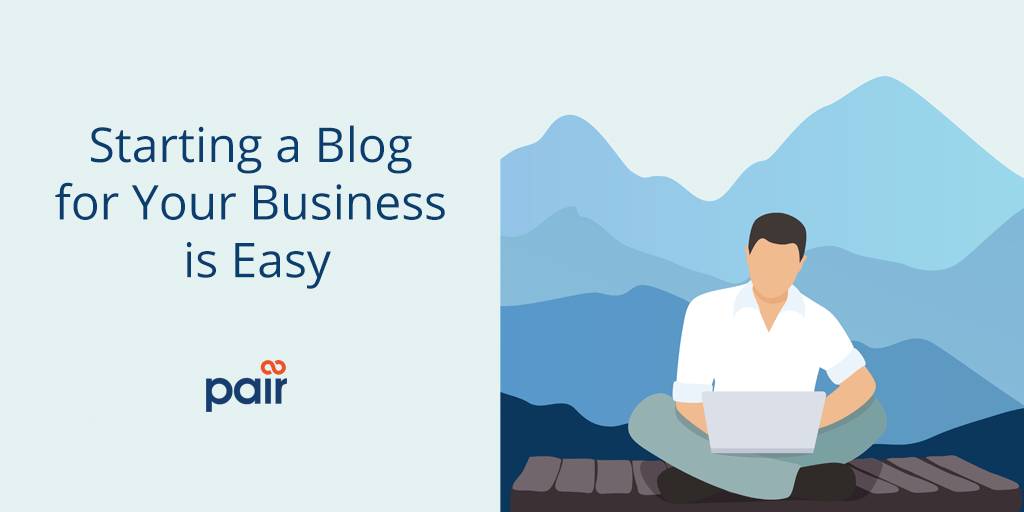 Customer focused asset inviting audience to read a blog creation post.