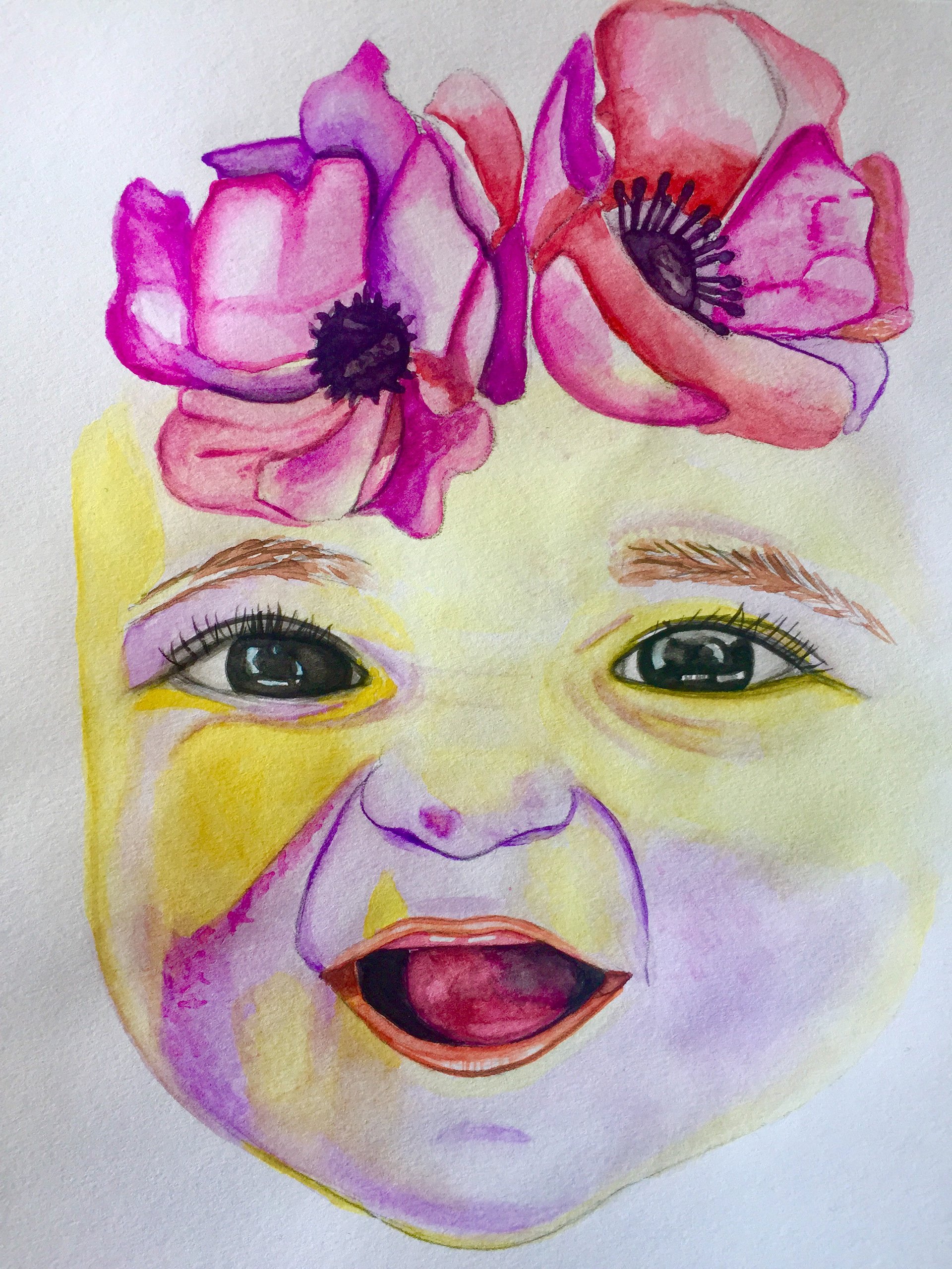 Watercolor 8x8