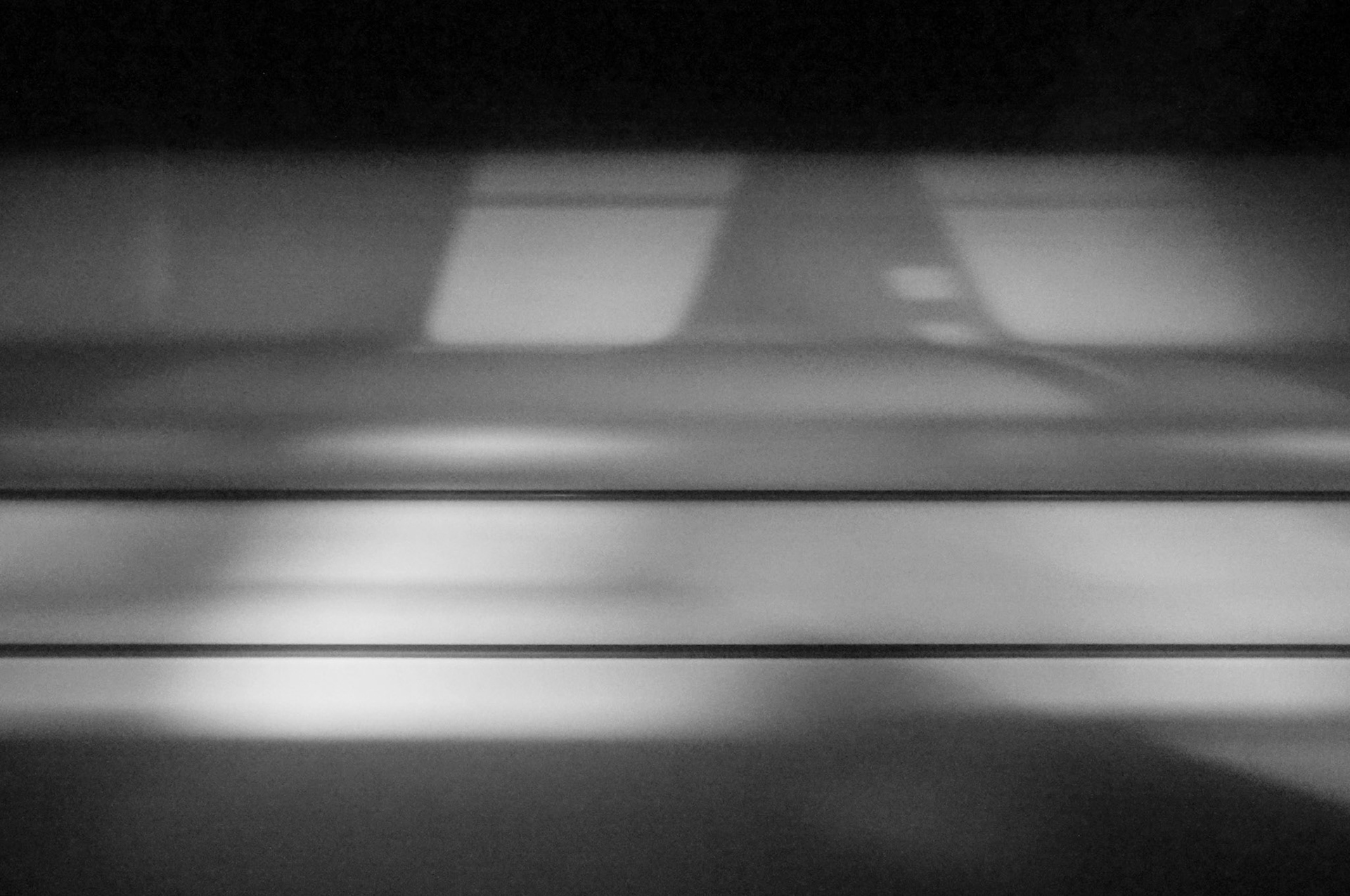 View from the train at night