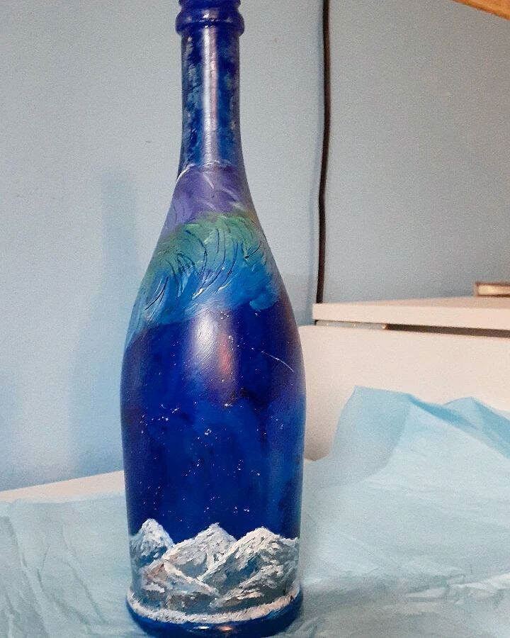 Paint on Prosecco Bottle