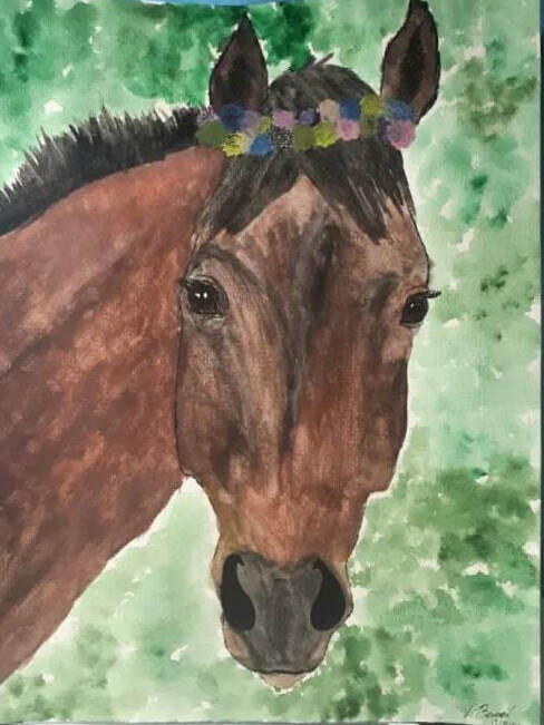 Watercolor Horse Commission
