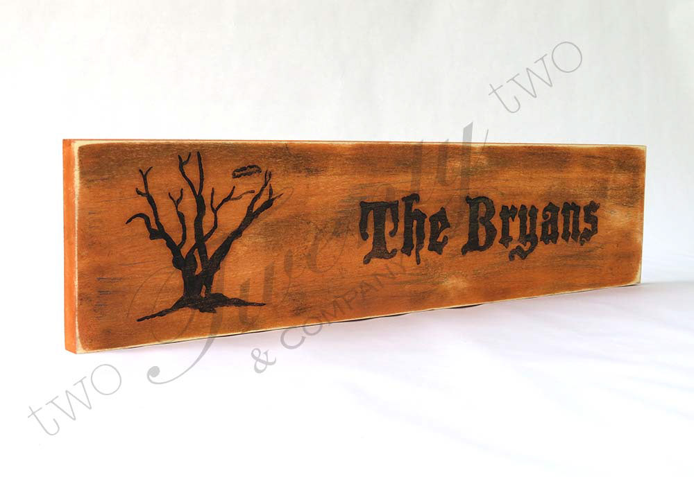 Personalized Halloween Sign, Personalized Halloween Decor, Halloween Sign, Halloween Decor