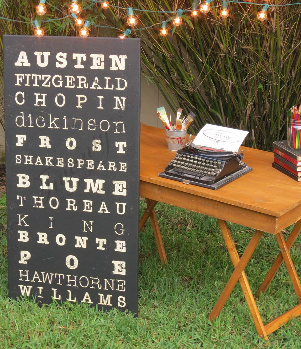 Subway Sign, Author Subway Sign, Literary Decor, Literary Subway Sign, Book Lover Gift, Custom Literary Gift, Book Lover Decor