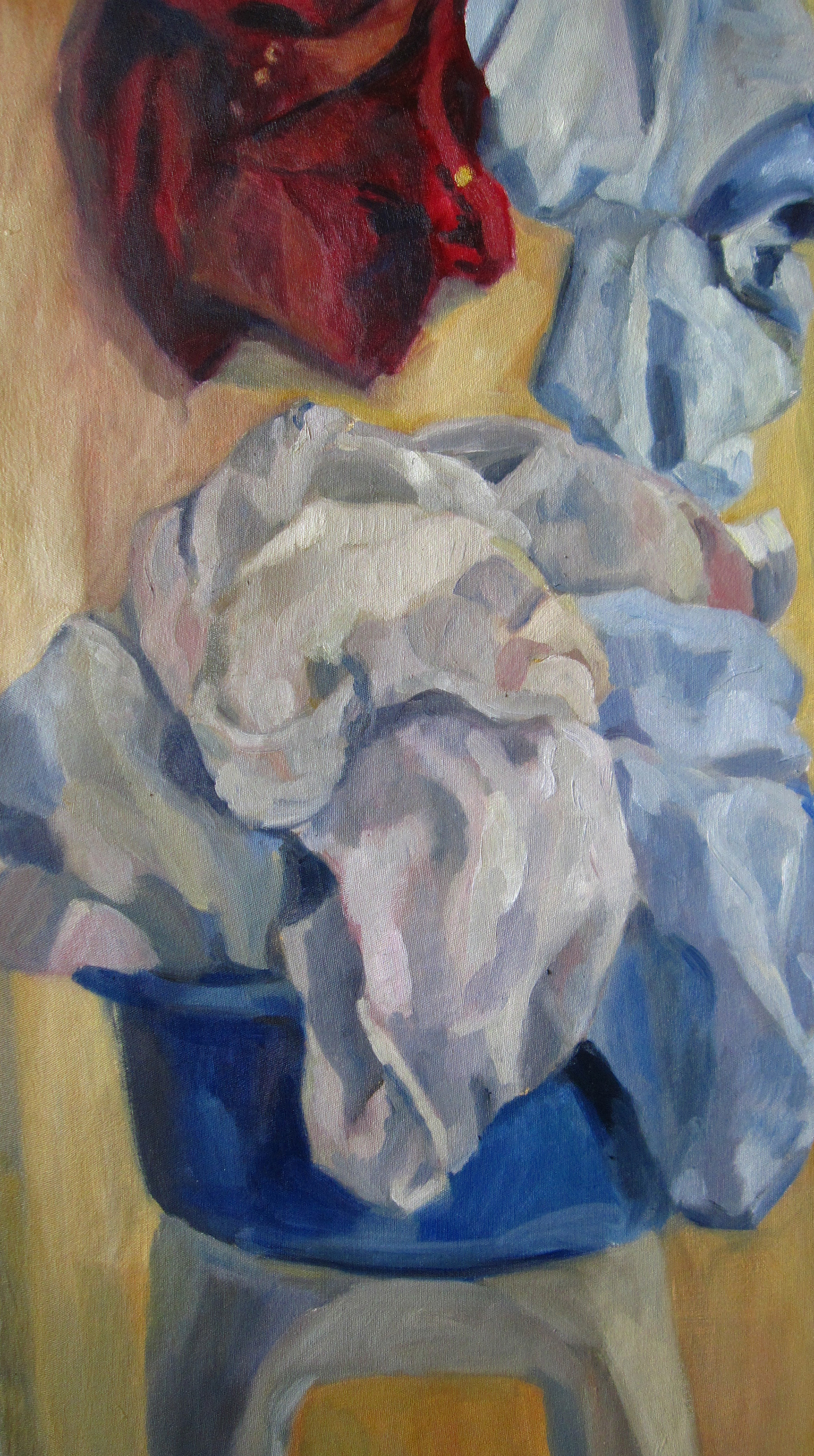 Sábanas, 60 x 95 cm, Olio sobre tela