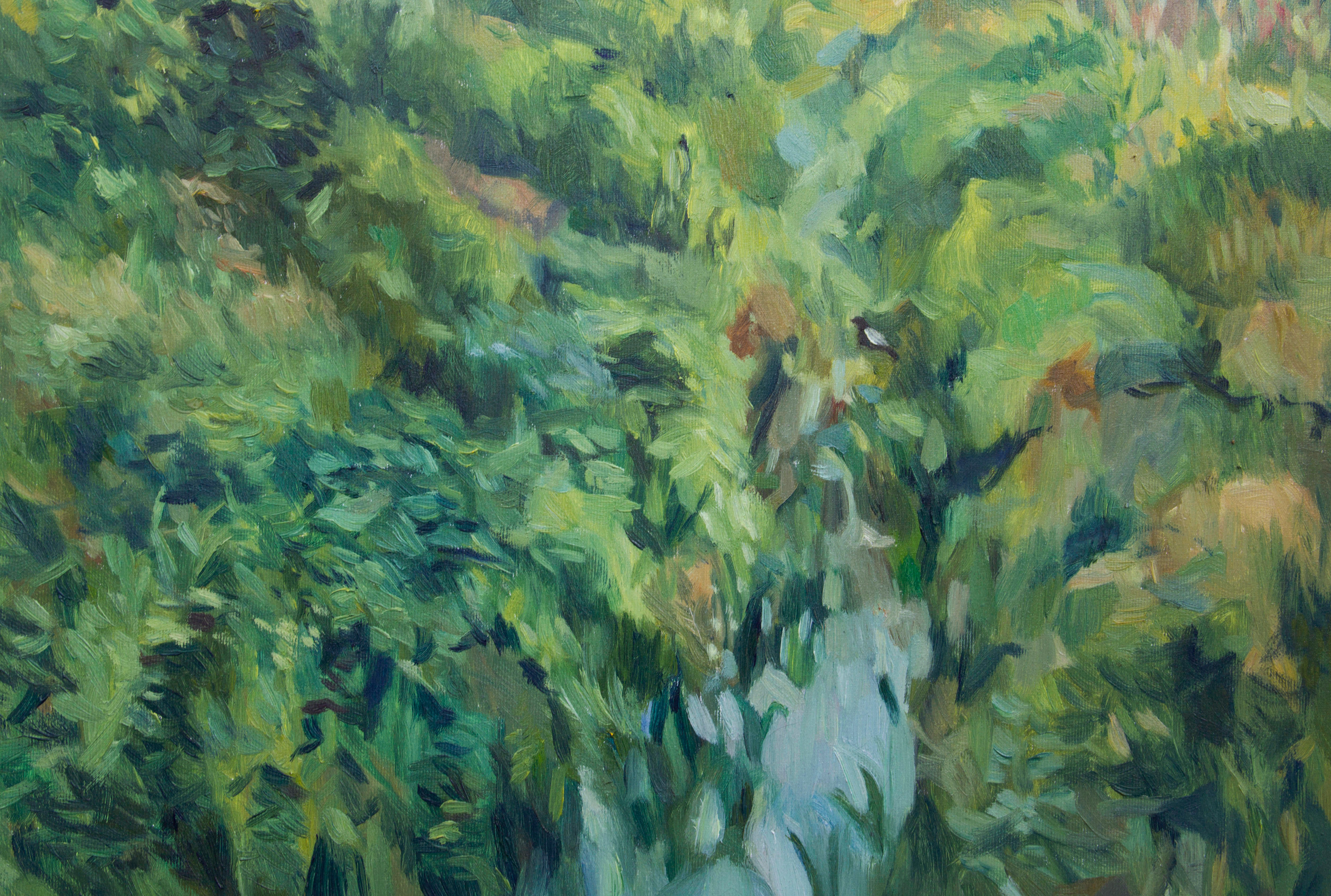 Pájaro a la escucha, 50 x 40 cm, olio sobre tela, 2022.