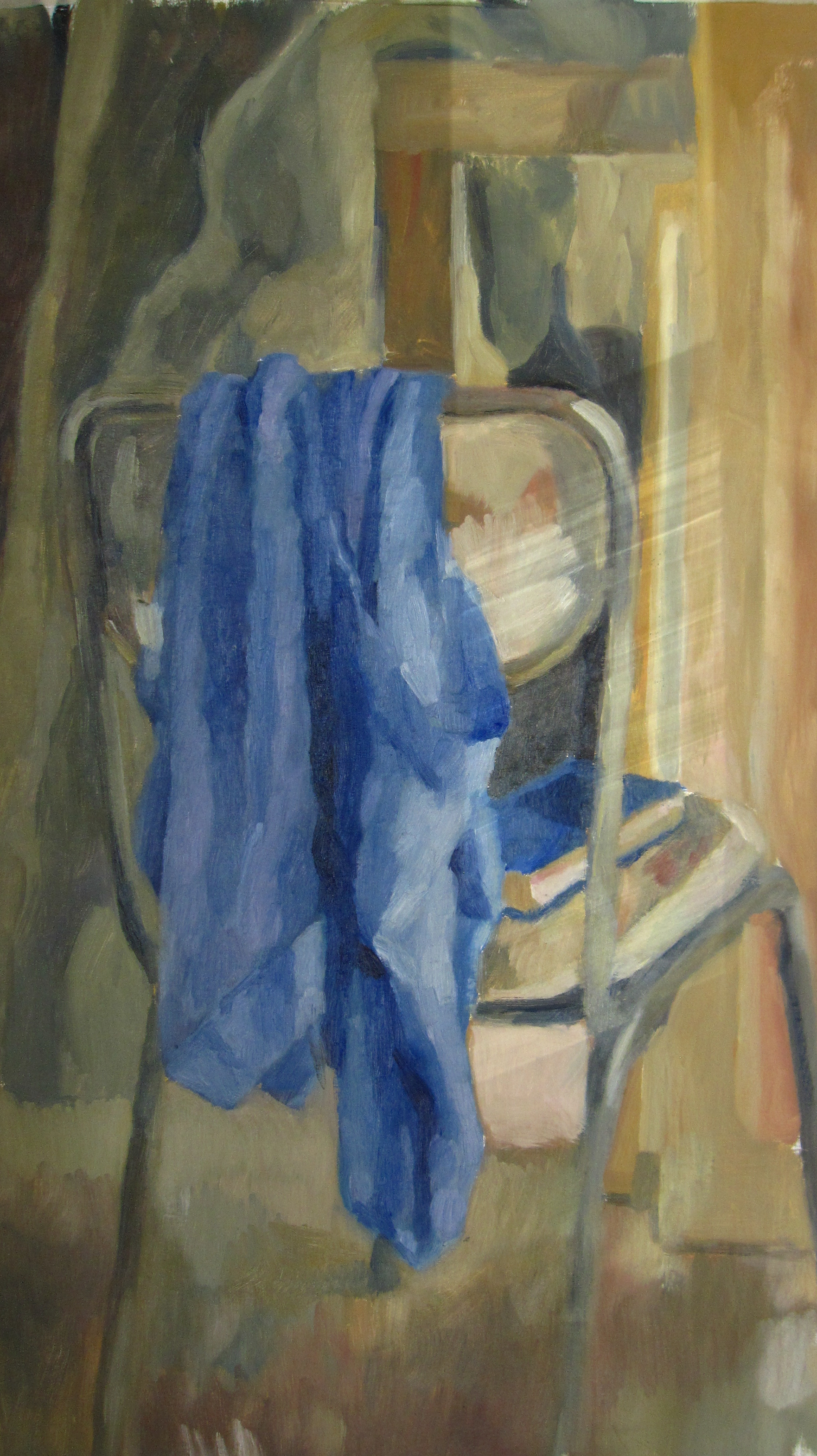 La Silla del Taller, 50 x 65 cm, Olio sobre tela