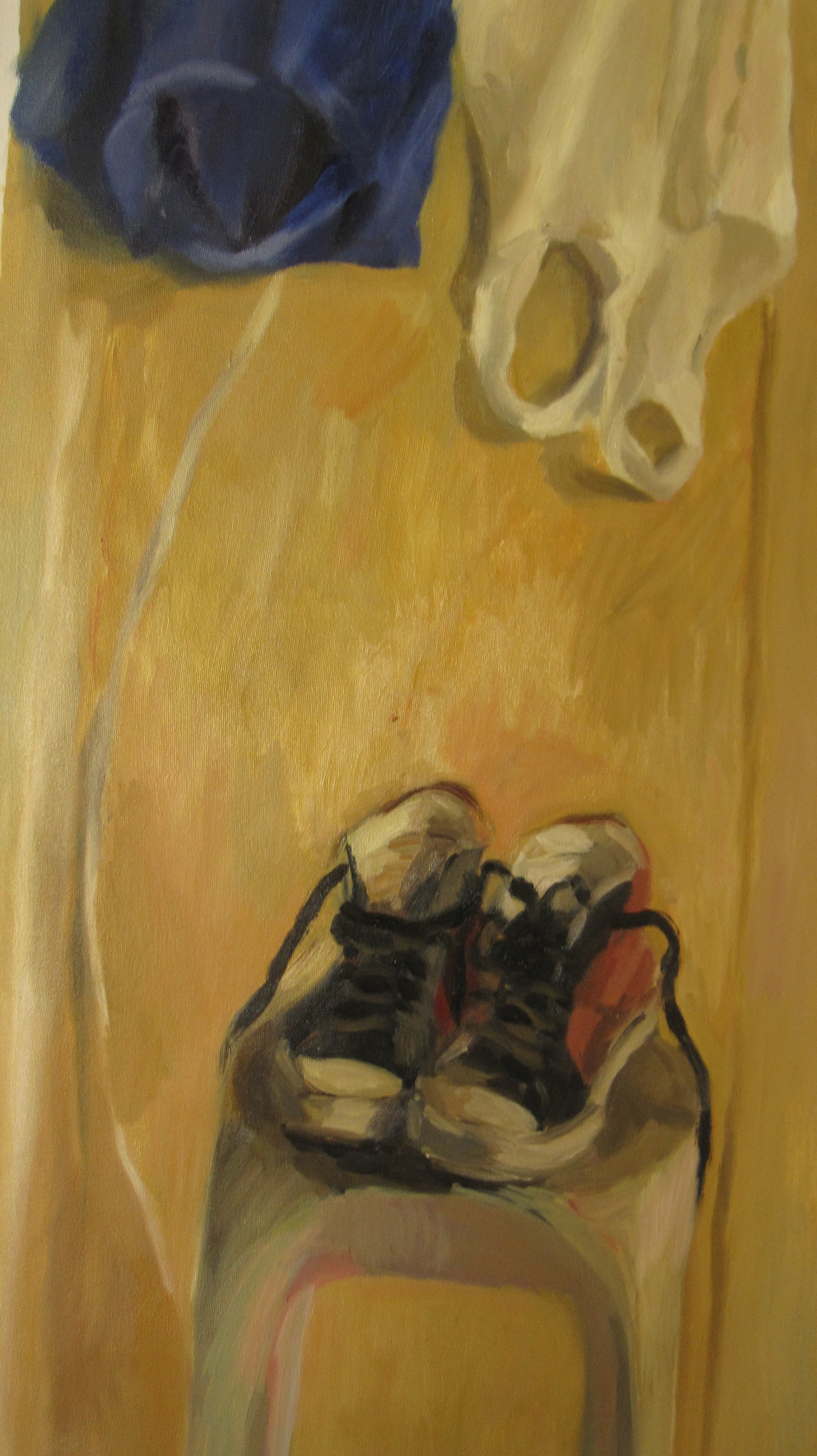 Mis zapatillas, 60 x 95 cm, Olio sobre tela