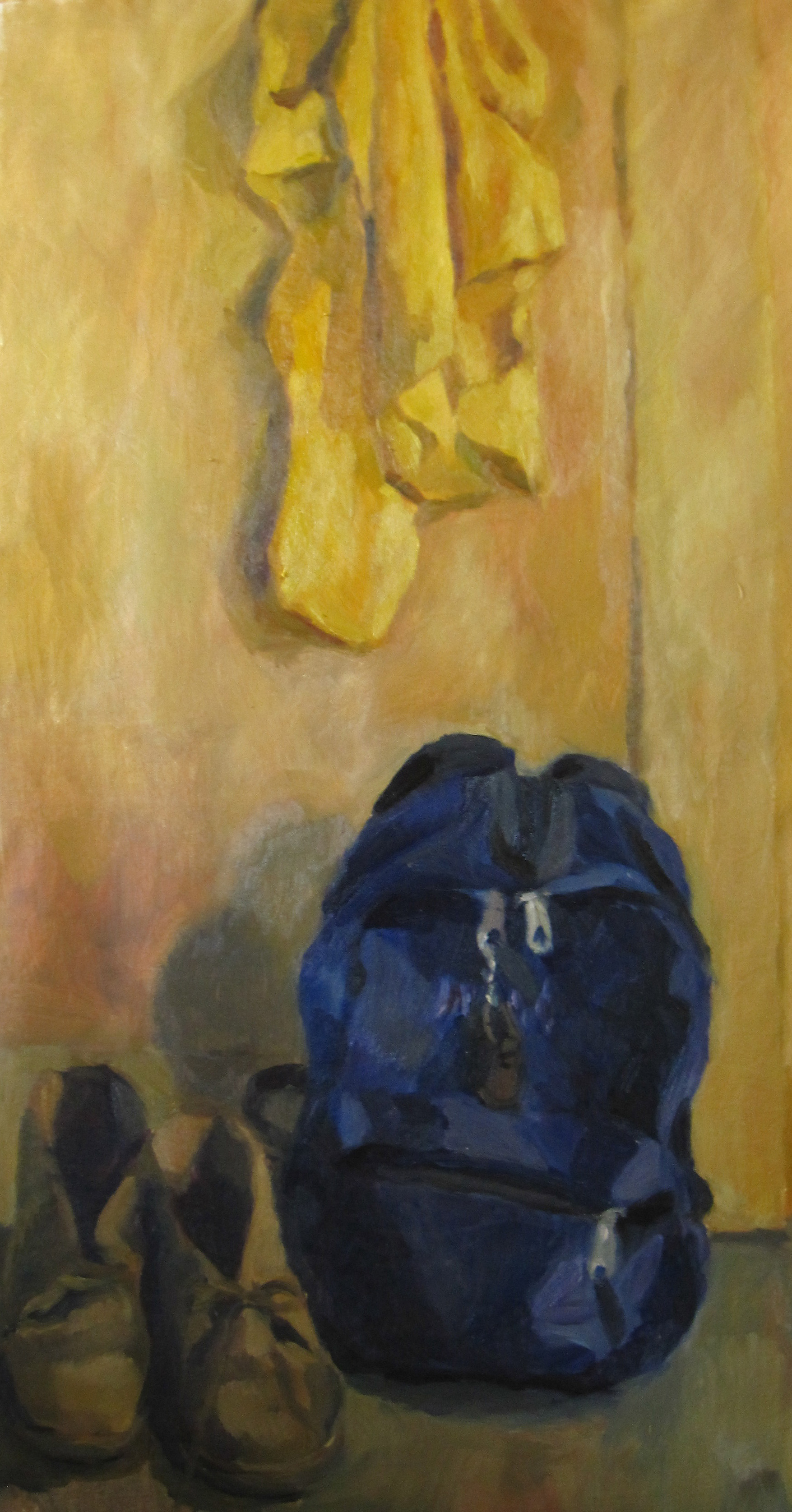 En Camino, 50 x 90 cm, Olio sobre sobre tela