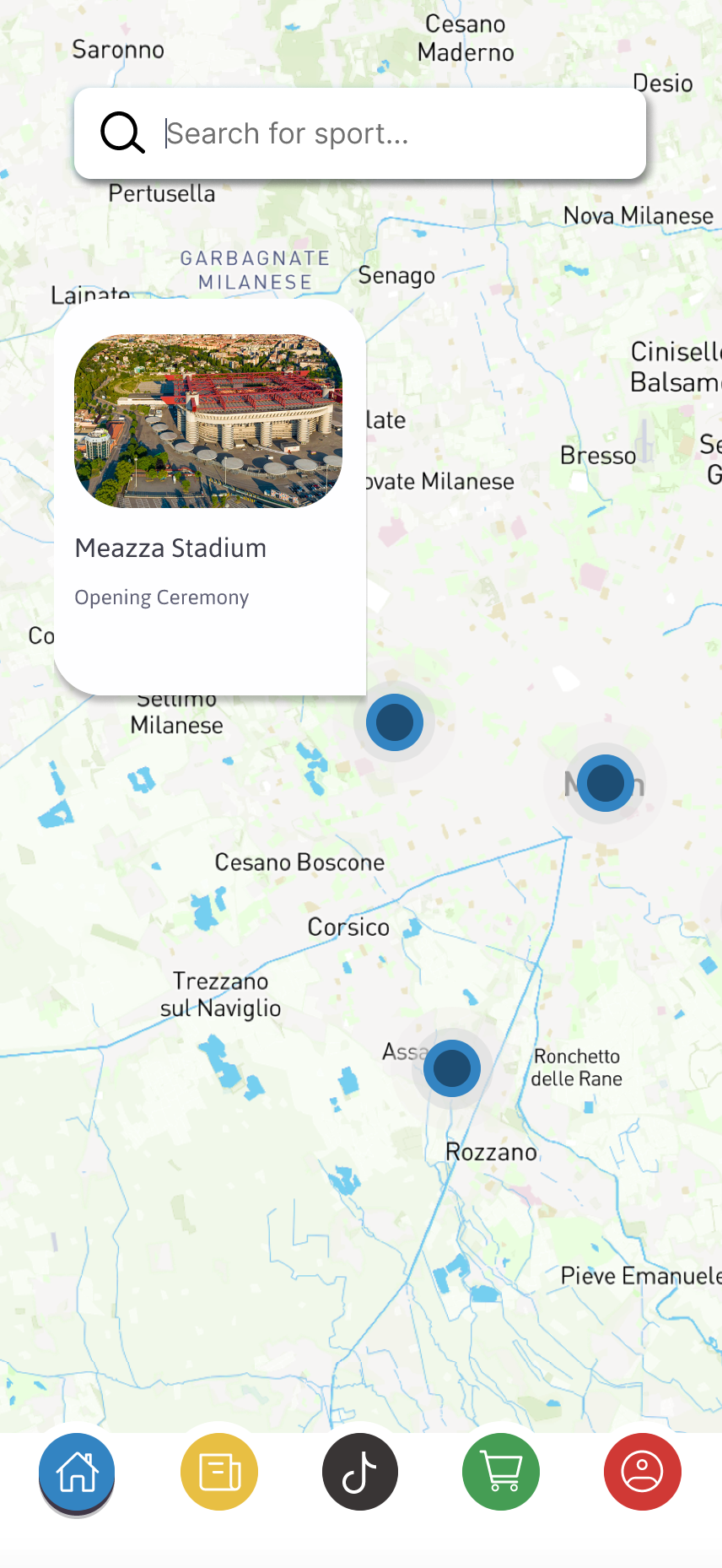 Italy Map Screengrab