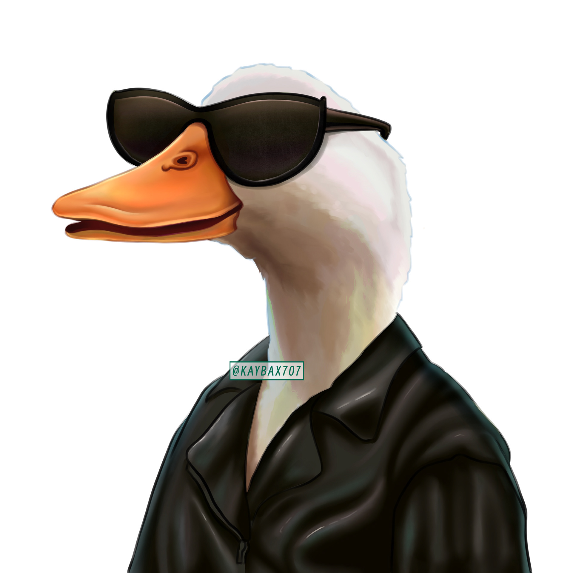 Cool Biker Duck