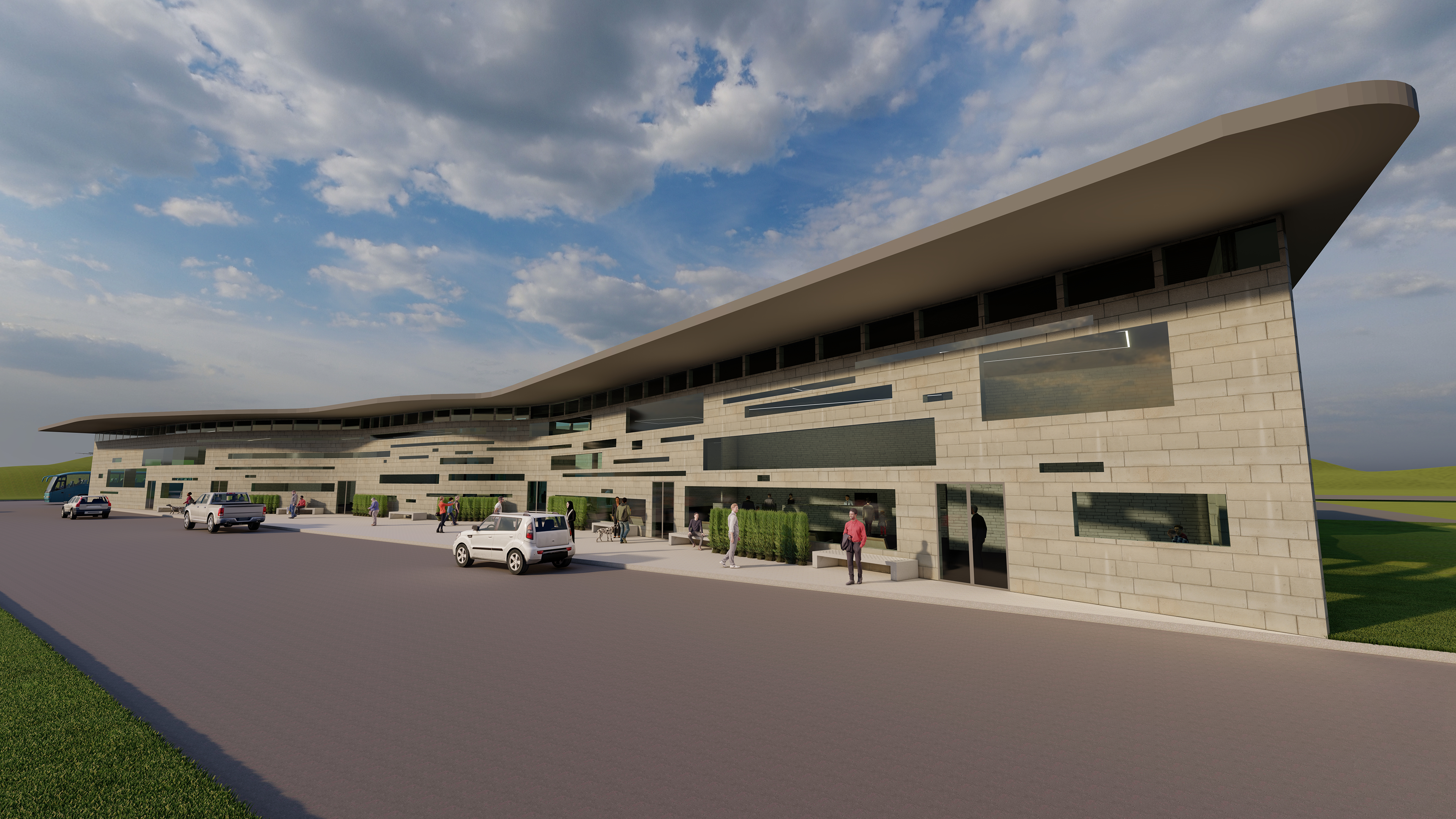 Exterior Front Facade Perspective Rendering with Lumion, Jack Tucker