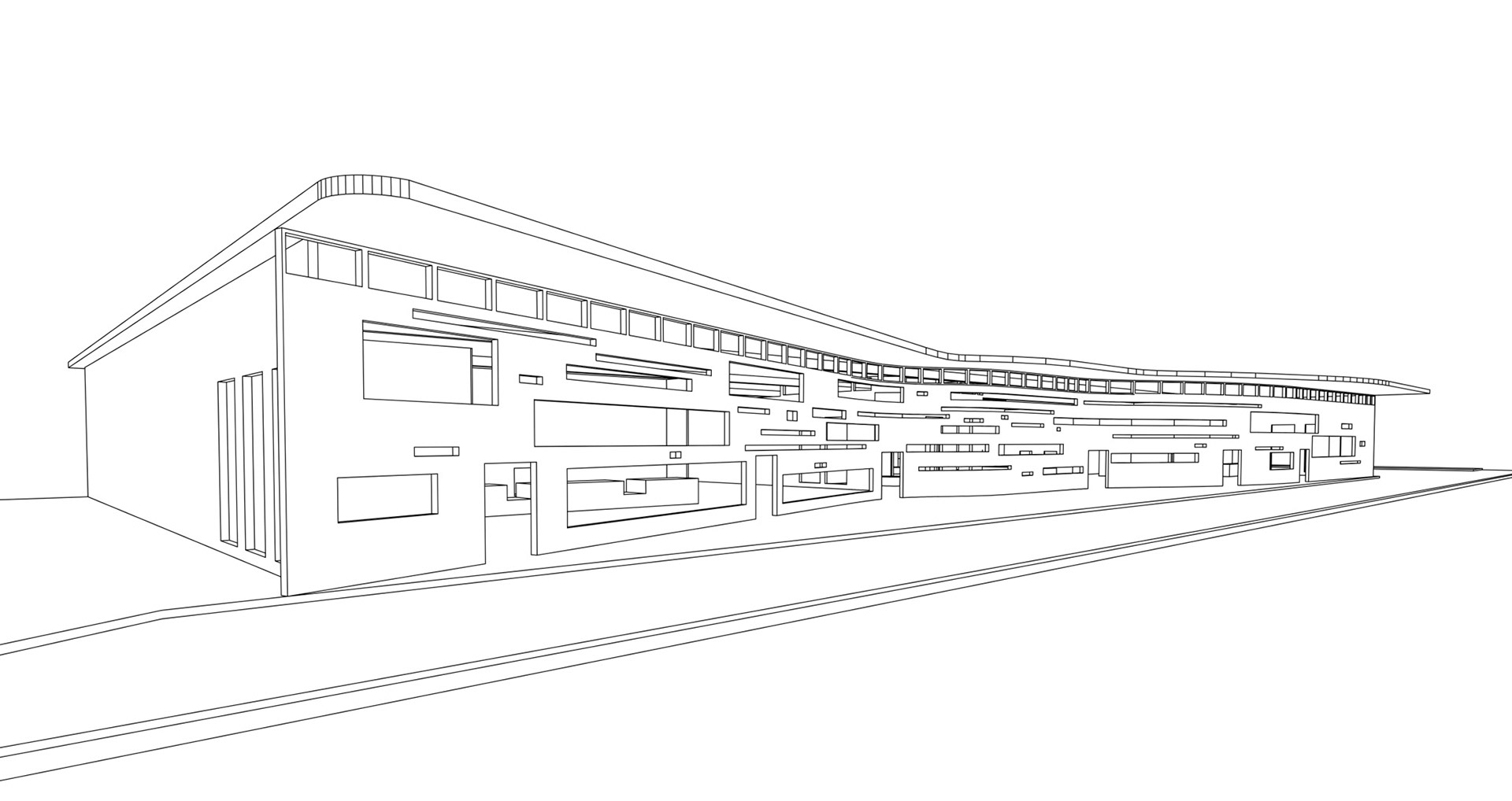 Perspective linework of final iteration, Jack Tucker