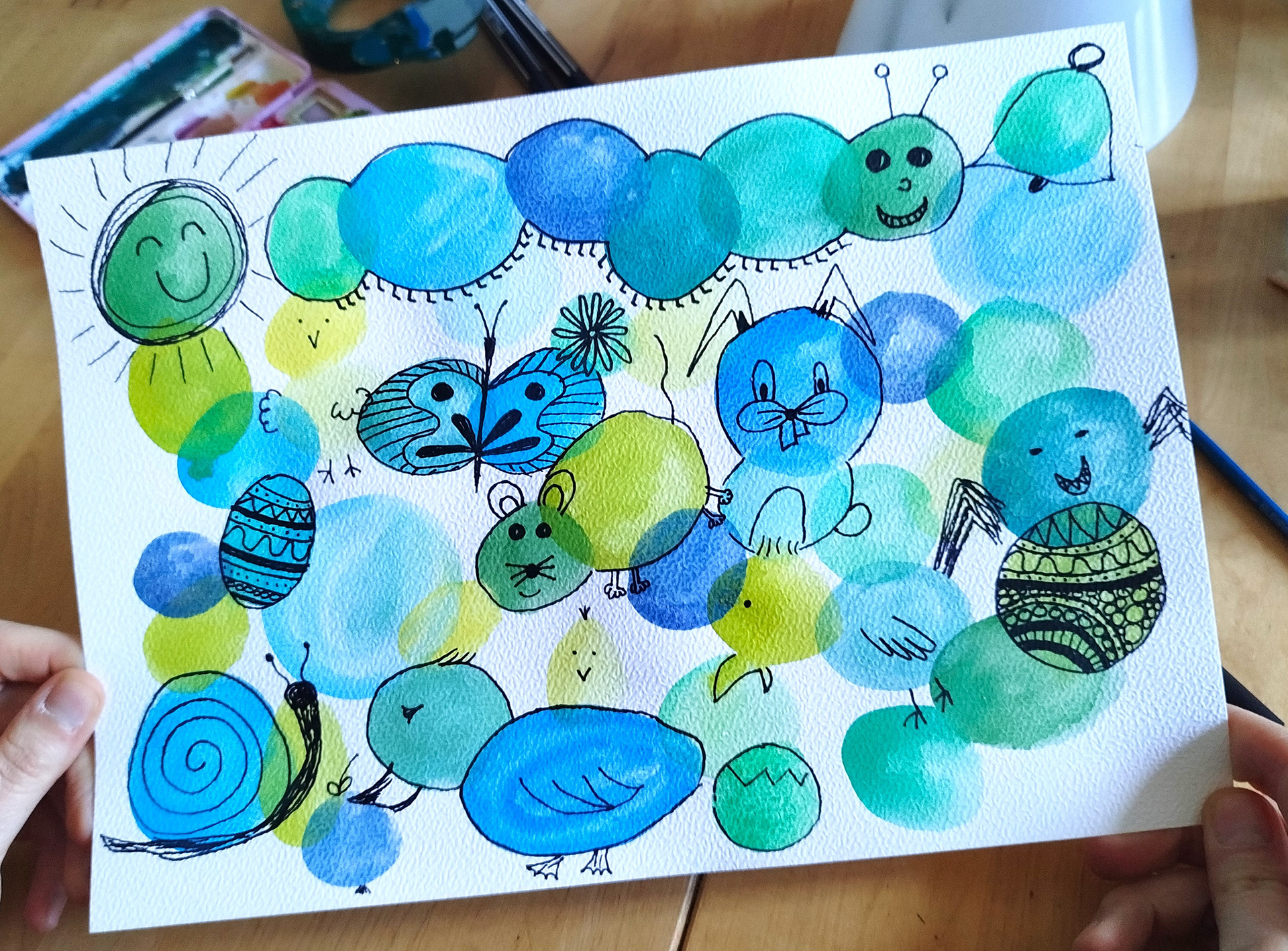 Atelier aquarelle parents-enfants