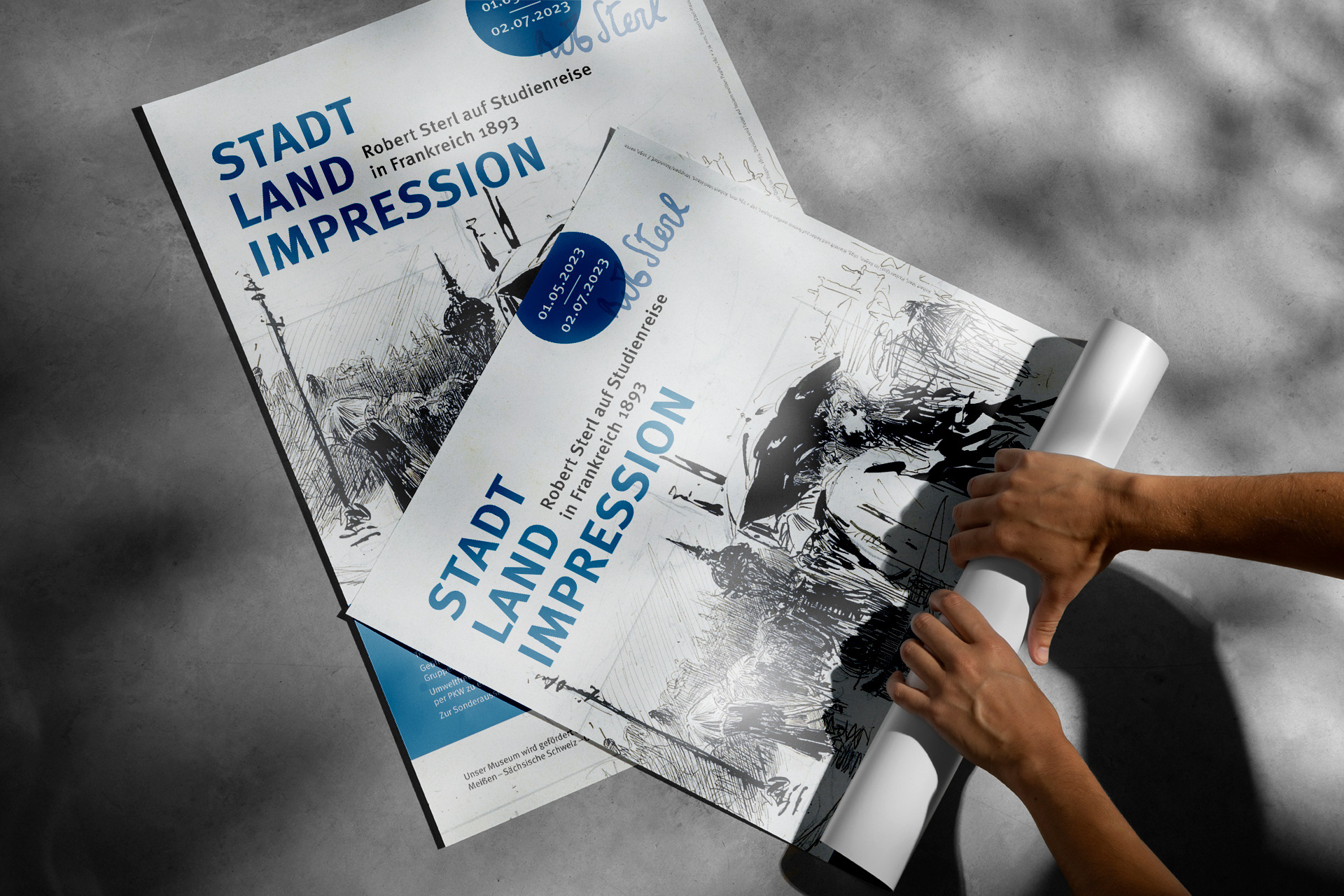 Robert-Sterl-Haus, Ausstellung Stadt-Land-Impression, Ausstellungsplakat